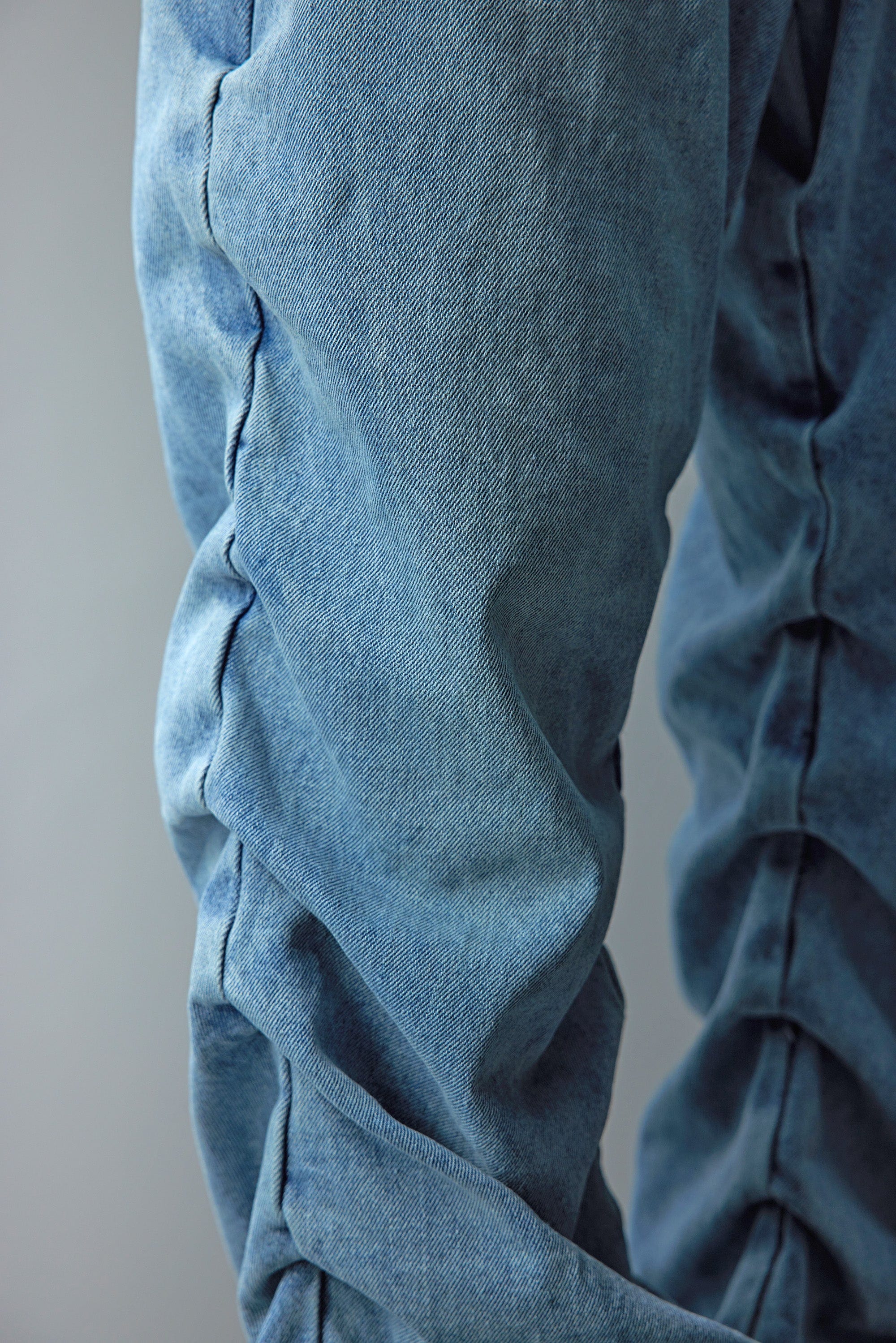WHISTLEHUNTER Stacked Washed Rivet Flare Jeans-Jeans-S-Blue-Free Shipping Leatheretro
