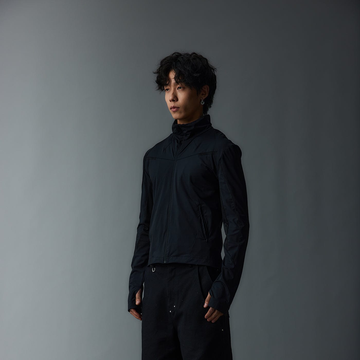 WHISTLEHUNTER Glacier Shuttle Spliced Slim Fit Jacket-Jacket-S-Grey-Free Shipping Leatheretro