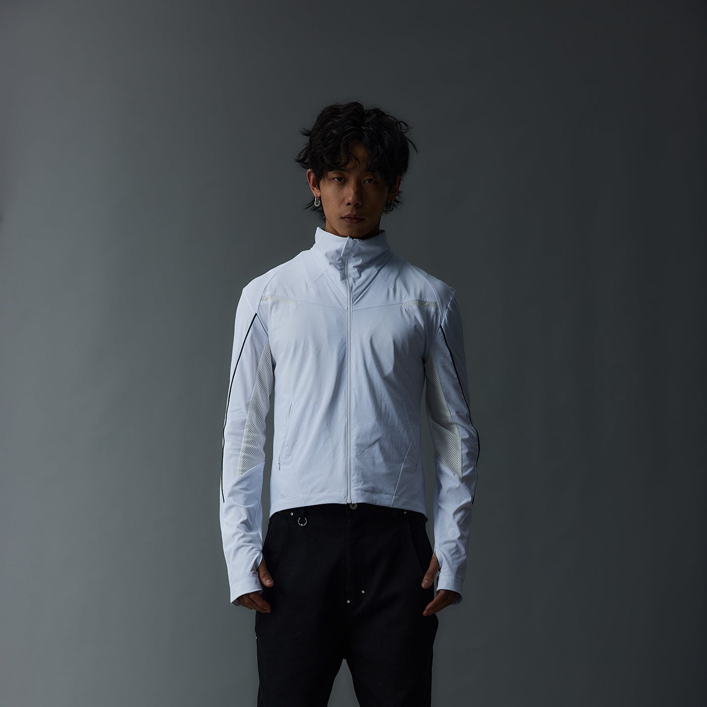 WHISTLEHUNTER Glacier Shuttle Spliced Slim Fit Jacket-Jacket-S-Grey-Free Shipping Leatheretro