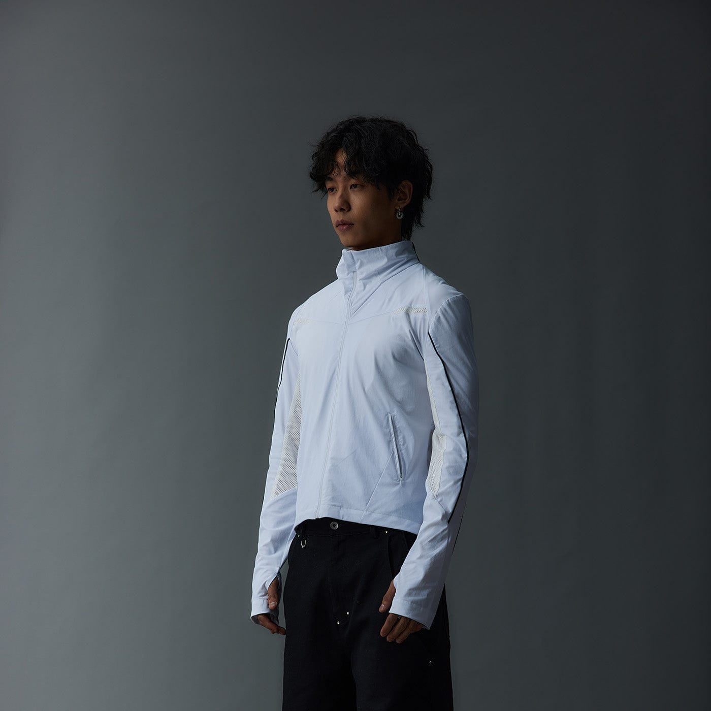 WHISTLEHUNTER Glacier Shuttle Spliced Slim Fit Jacket-Jacket-S-Grey-Free Shipping Leatheretro