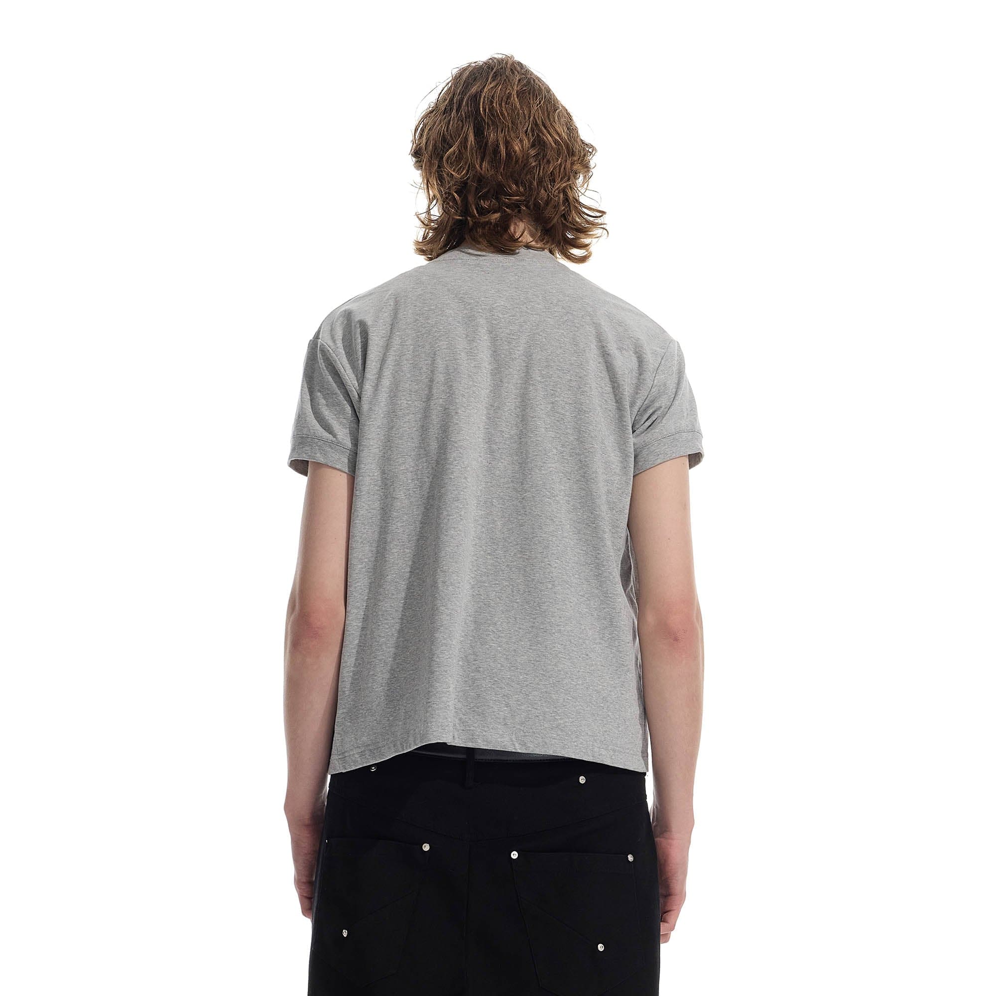 WHISTLEHUNTER Essential Wool-Blended Pocket Short-Sleeve Cardigan-Jacket-S-Gray-Free Shipping Leatheretro