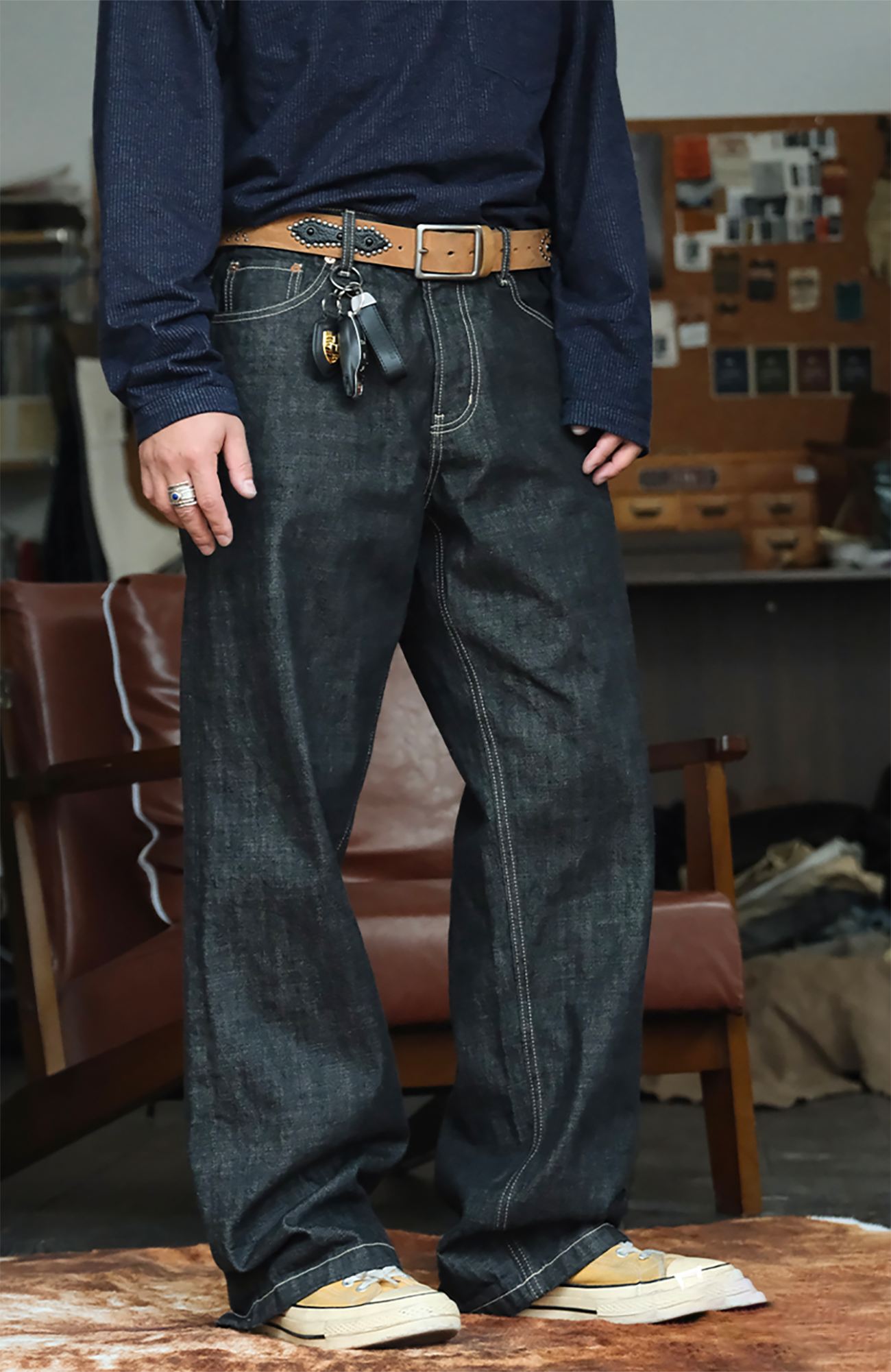 NEIGBORL Essential Raw Denim-Pants-S (Preorder)-Free Shipping Leatheretro