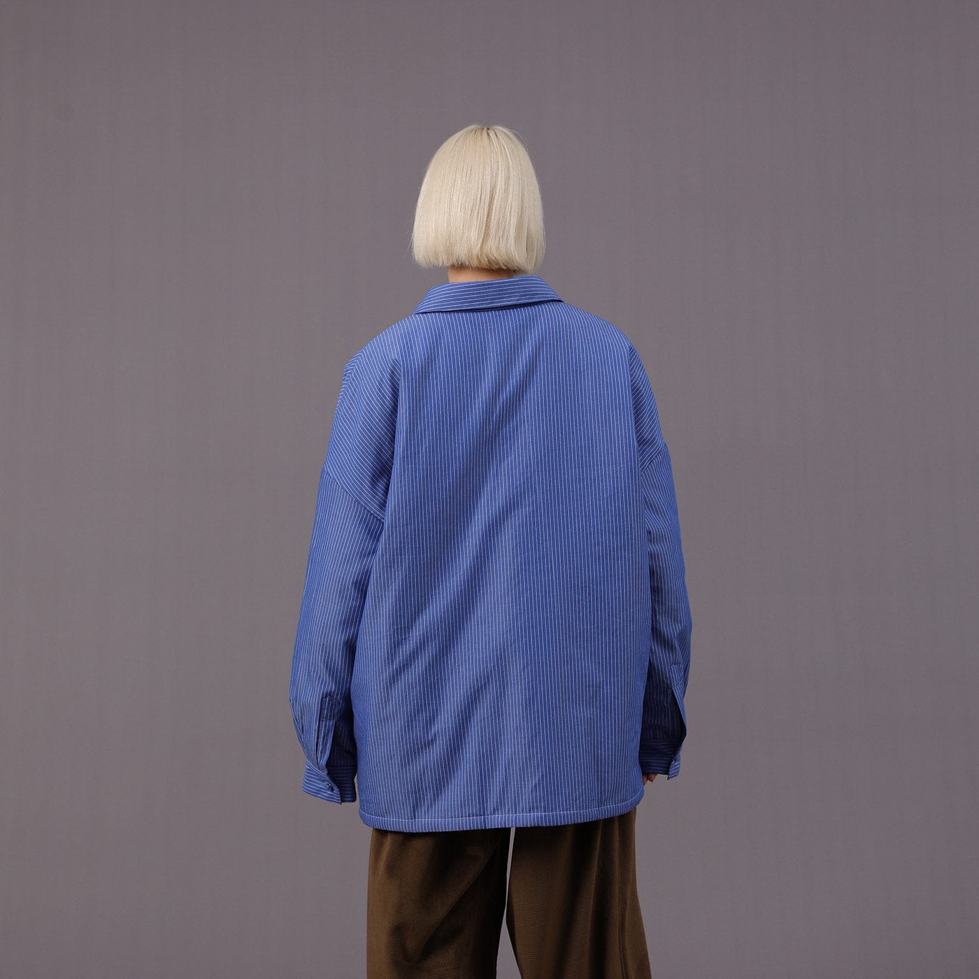 MIICHOUS Crystal Star Cotton Padded Shirt Jacket-Jacket-S-Navy Blue-Free Shipping Leatheretro