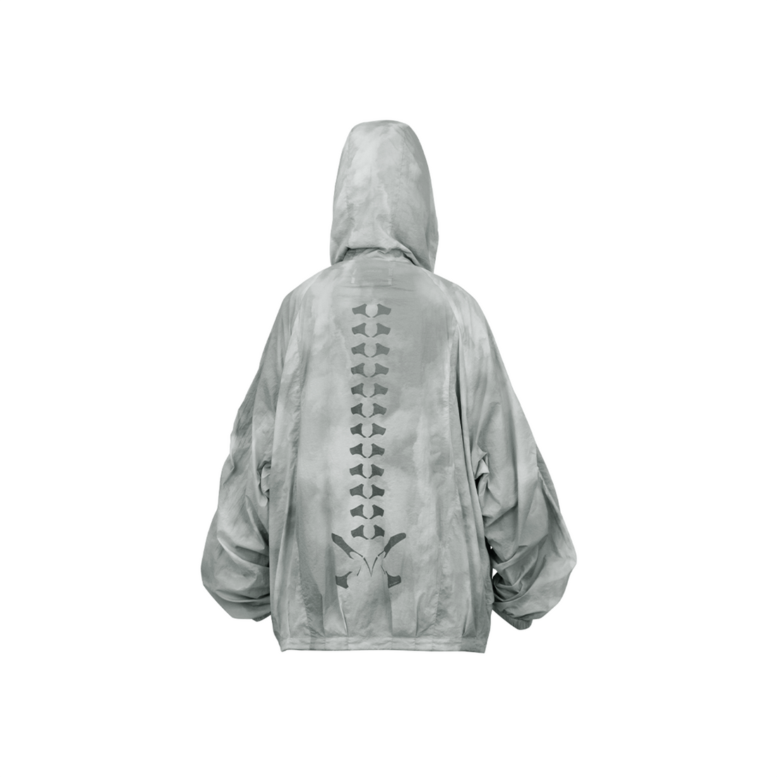 RELABEL Acid-Wash Balloon Hem Hooded Jacket Black-Jacket-XS (Preorder)-Free Shipping Leatheretro