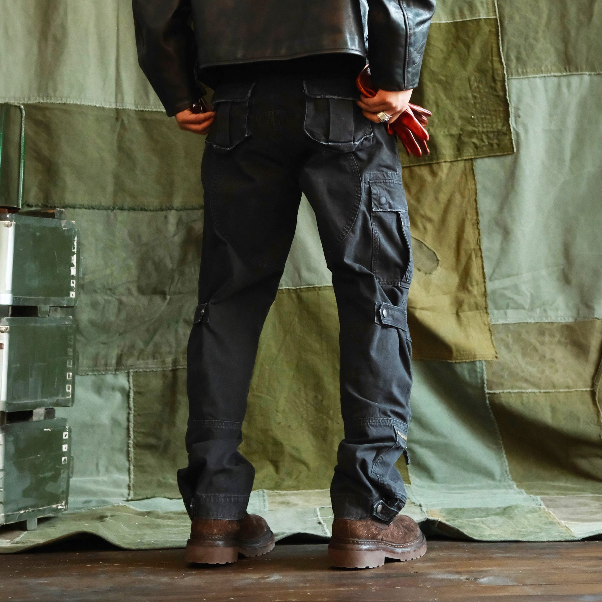 NEIGBORL Washed Multi-Pocket Cargo Pants-Pants-S-Free Shipping Leatheretro