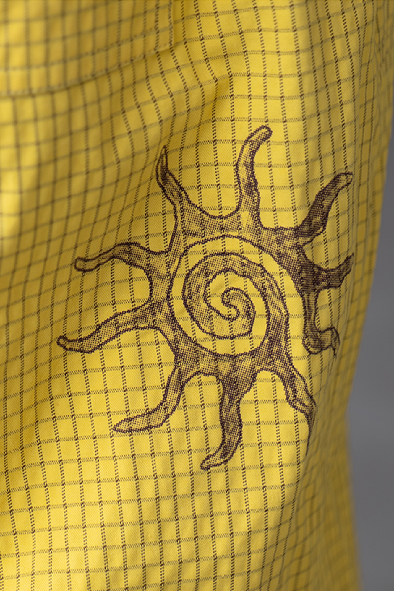 NIANJIUYIKOUER Graphic Grid Cargo Pants-Pants-XS-Yellow-Free Shipping Leatheretro
