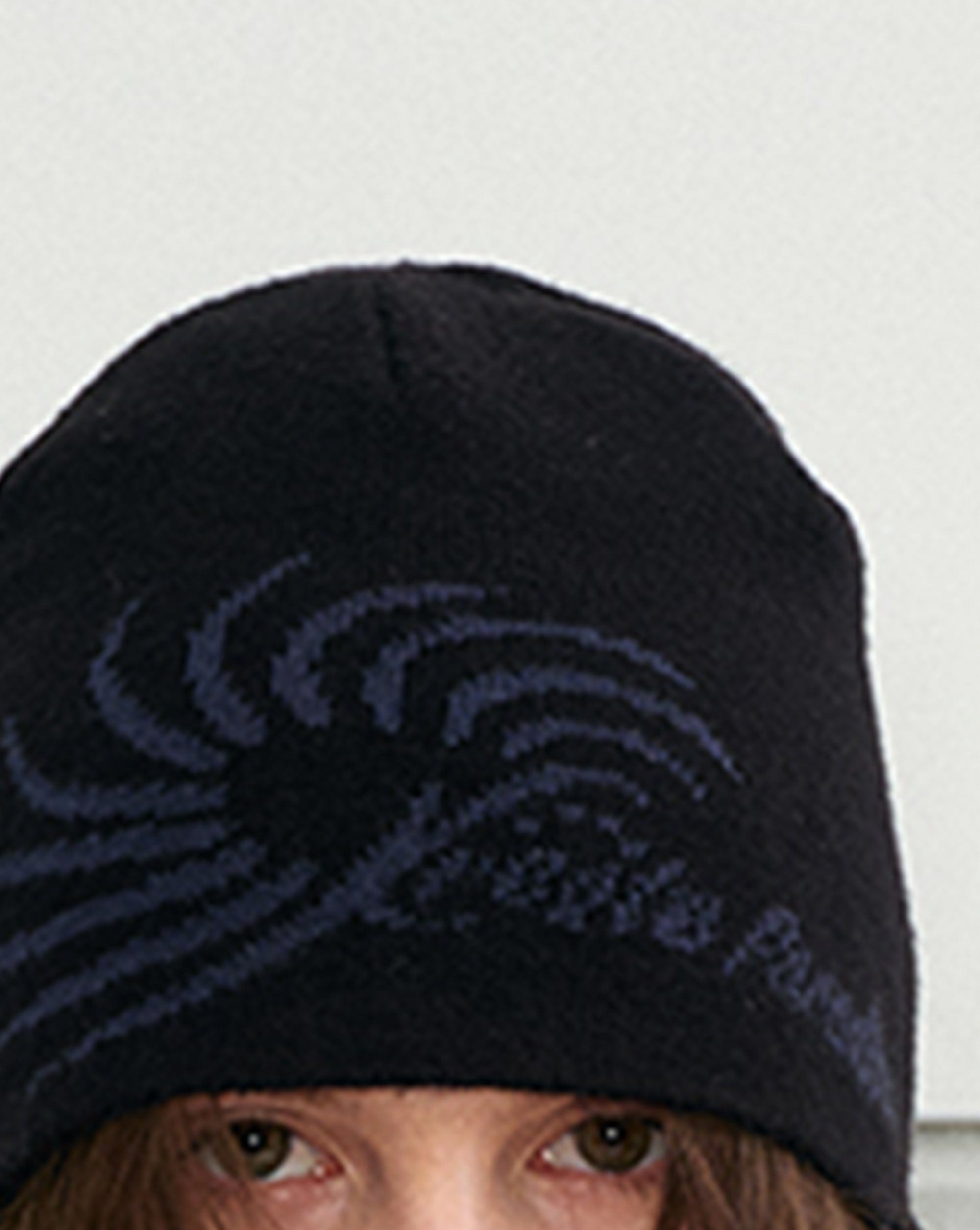 KREATE Knitted Logo Swirl Pattern Hat-Hat, Cap, Beanie-One Size-Free Shipping Leatheretro