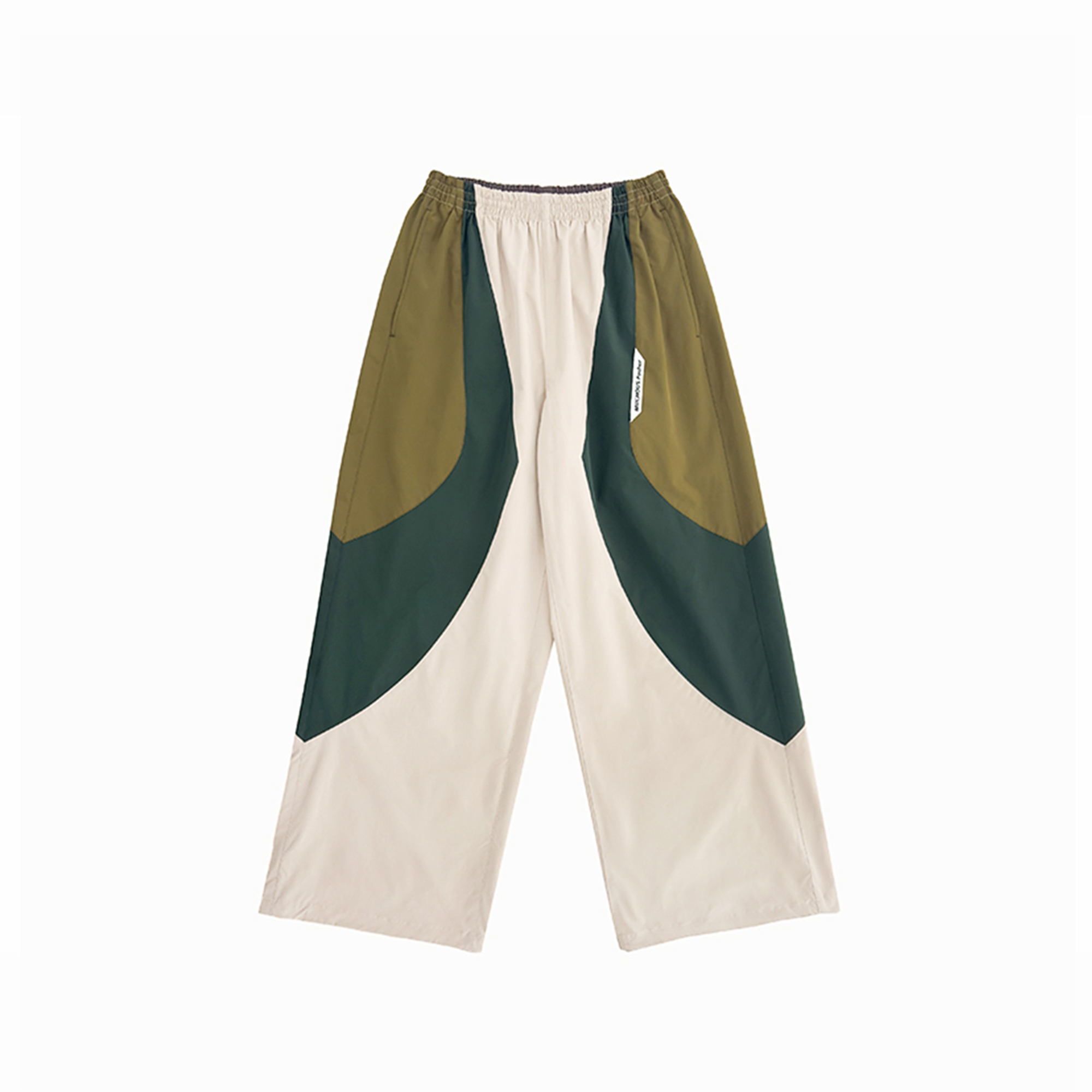 MIICHOUS Contrast Curved Panel Outdoor Pants-Pants-S-Green-Free Shipping Leatheretro