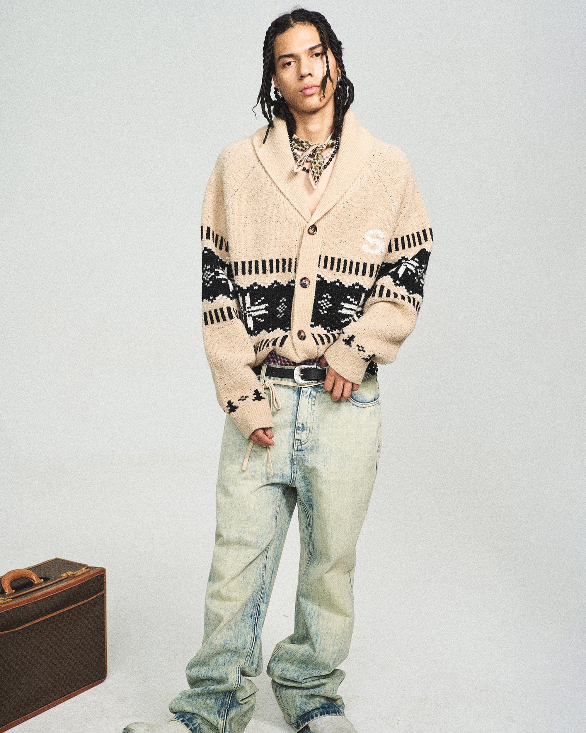 STEEPC Classic Knitted Cardigan-Jacket-S-Free Shipping Leatheretro