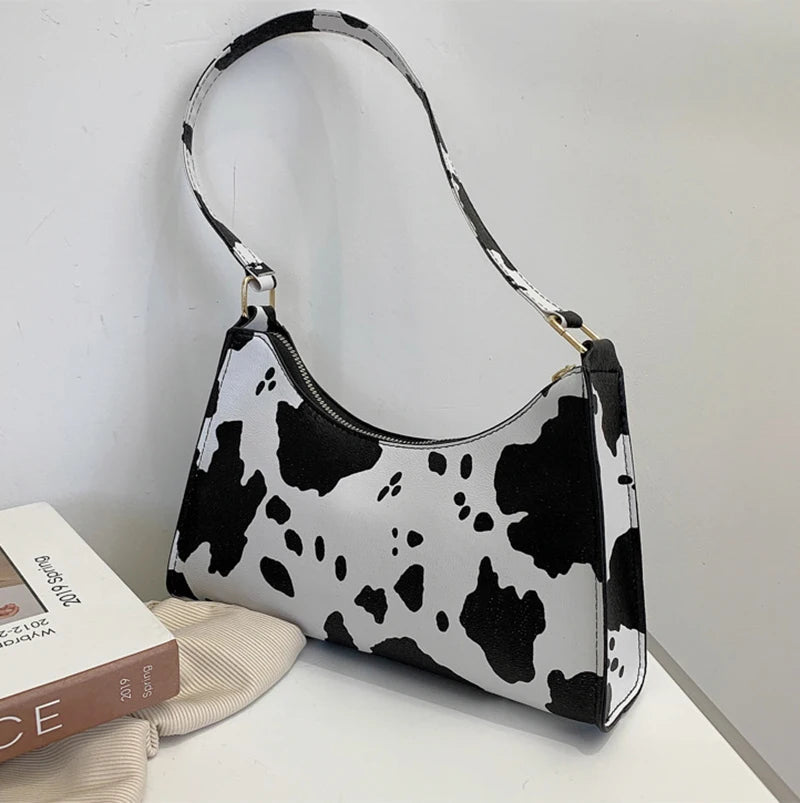 Underarm Handbag PU Leather Leopard Print Armpit Purse-Handbags-Leopard-Free Shipping Leatheretro