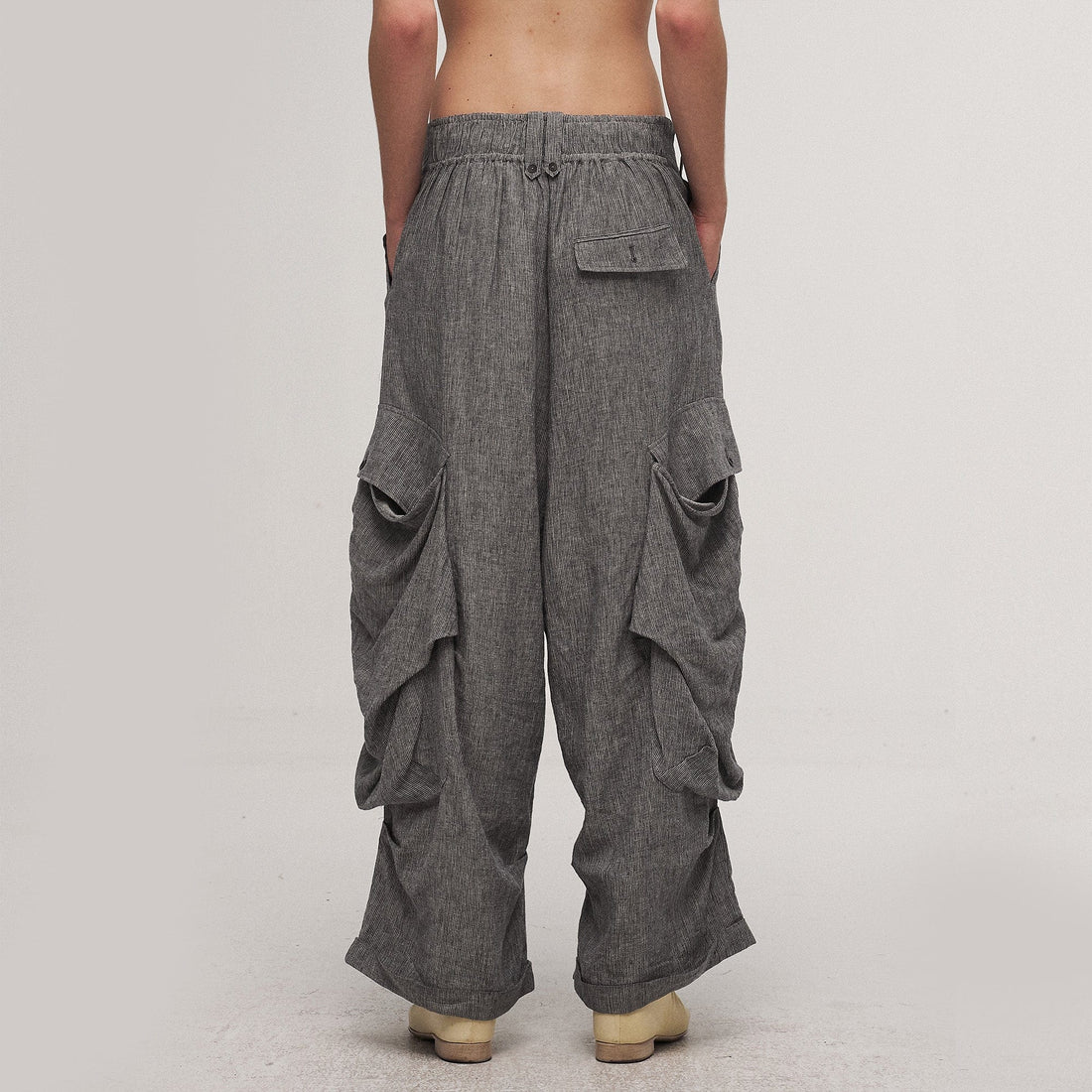 ILNya Nieternite Nifutur Big Pockets Cotton-Linen Wide-Leg Pants-Pants-S (0)-Free Shipping Leatheretro
