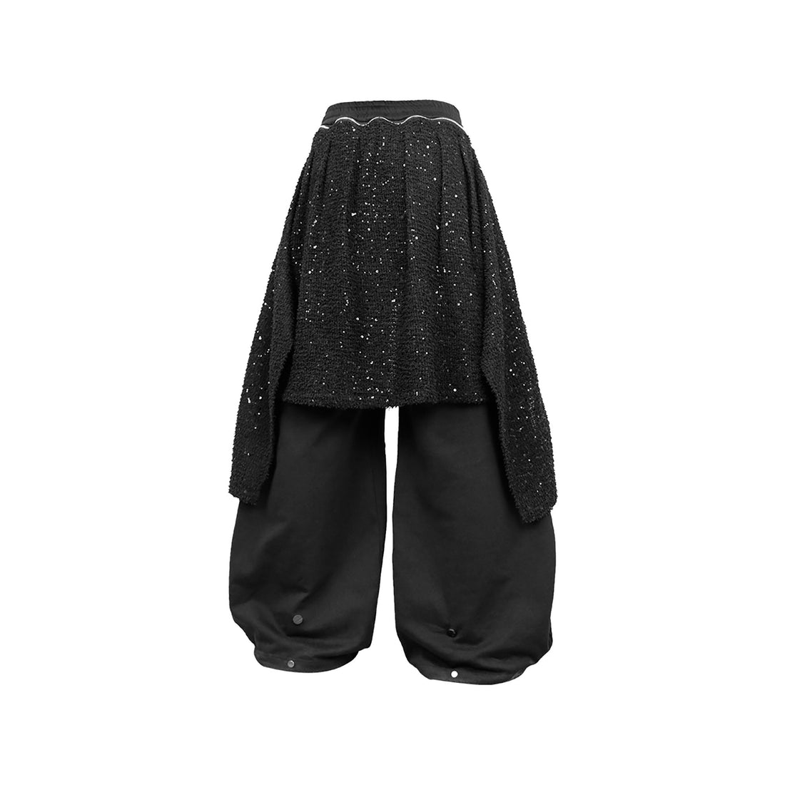 RELABEL Detachable Diamond Drape Oversized Sweatpants-Pants-XS (Preorder)-Free Shipping Leatheretro