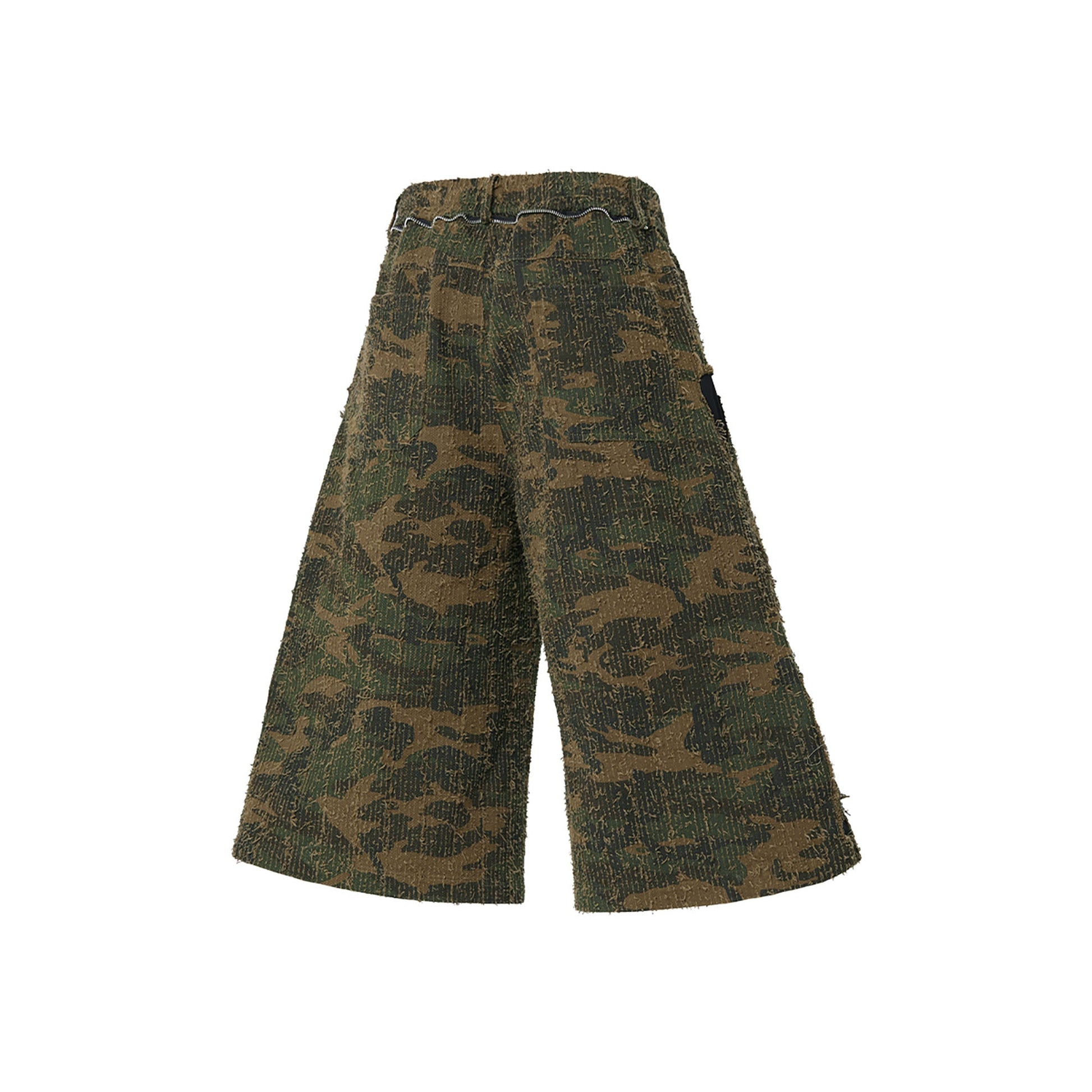 RELABEL Camo Skeleton Patch Shorts-Shorts-XS-Free Shipping Leatheretro