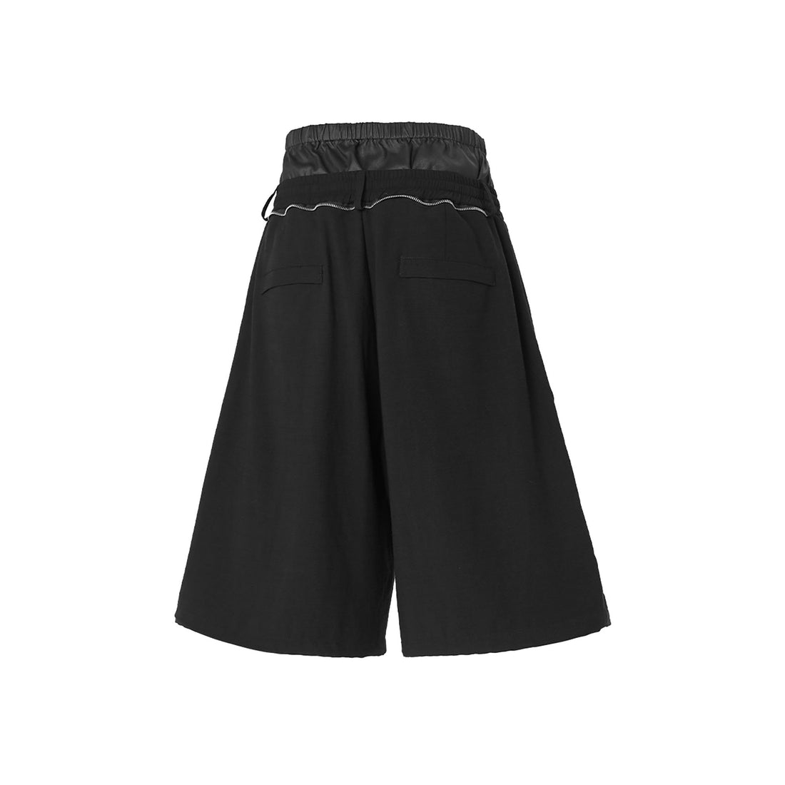 RELABEL Double-Waist Tencel-Acetate Shorts-Shorts-XS (Preorder)-Free Shipping Leatheretro
