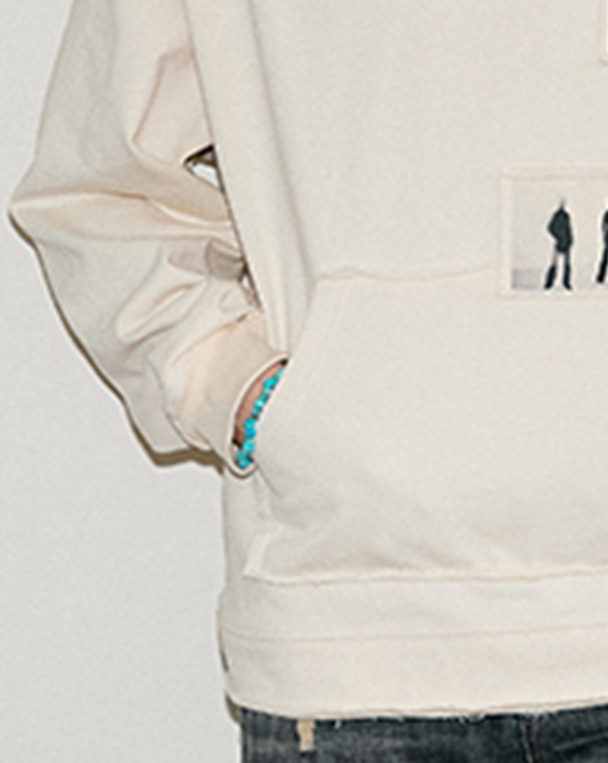 KREATE Abstract Graphics Patchwork Hoodie-Hoodie-S-White£¨Special Fabrics Have Particles)-Free Shipping Leatheretro