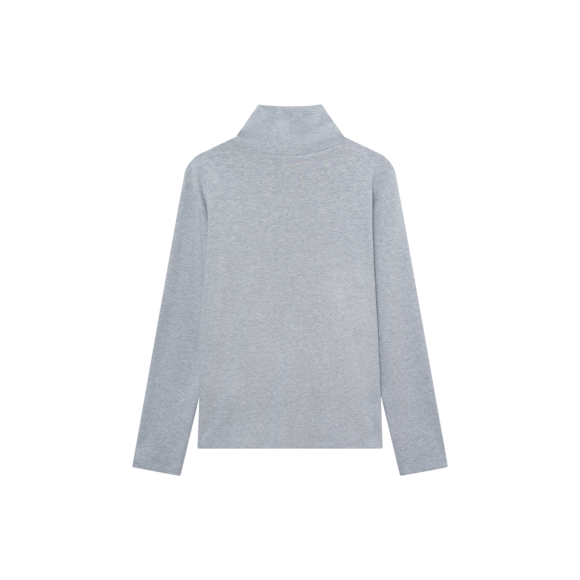 OUYANG WENJUN Stripes-Tie Graphic Turtleneck Long-Sleeve Tee