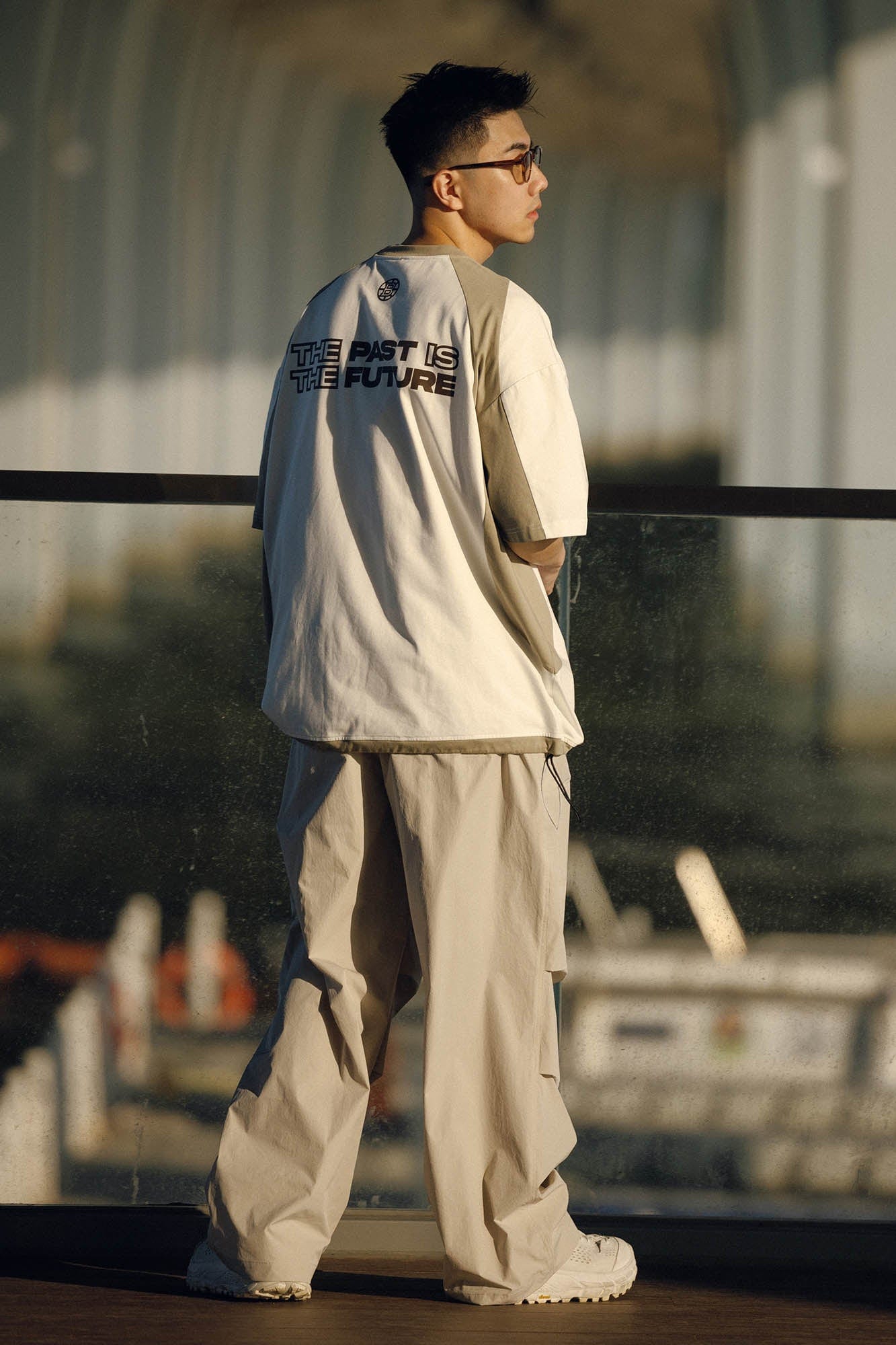 BANANA CLUB Quick-Dry Drawstring Crinkled Parachute Pants-Pants-S-White-Free Shipping Leatheretro