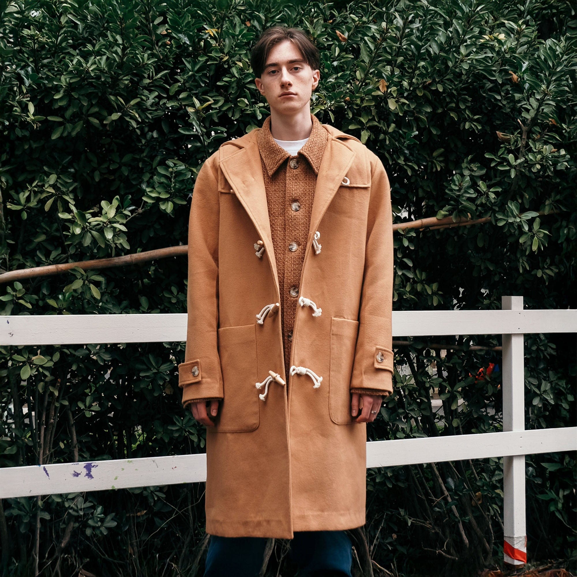 WIID Classic Toggle Wool-Blend Duffle Coat-Jacket-M-Free Shipping Leatheretro