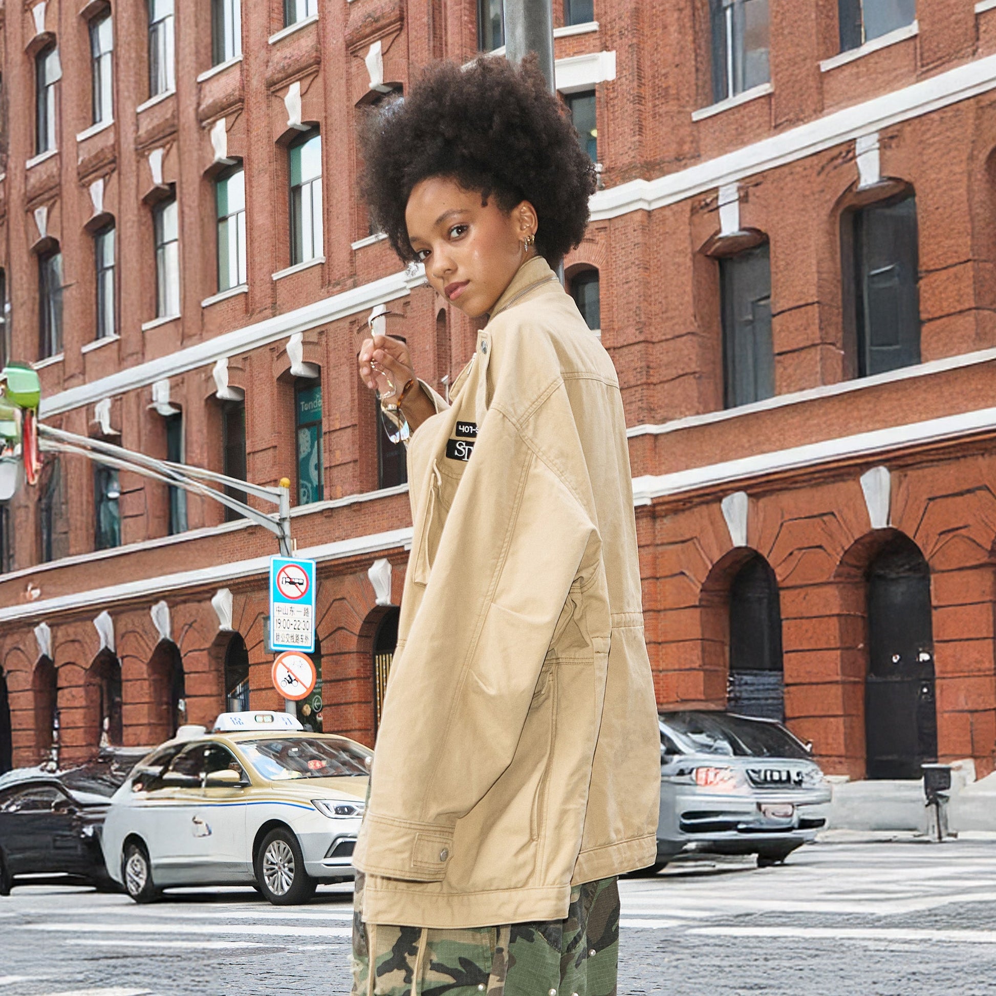 STEEPC Embroidered-Patch Multi-Pocket Oversized Jacket-Jacket-S (1)-Free Shipping Leatheretro