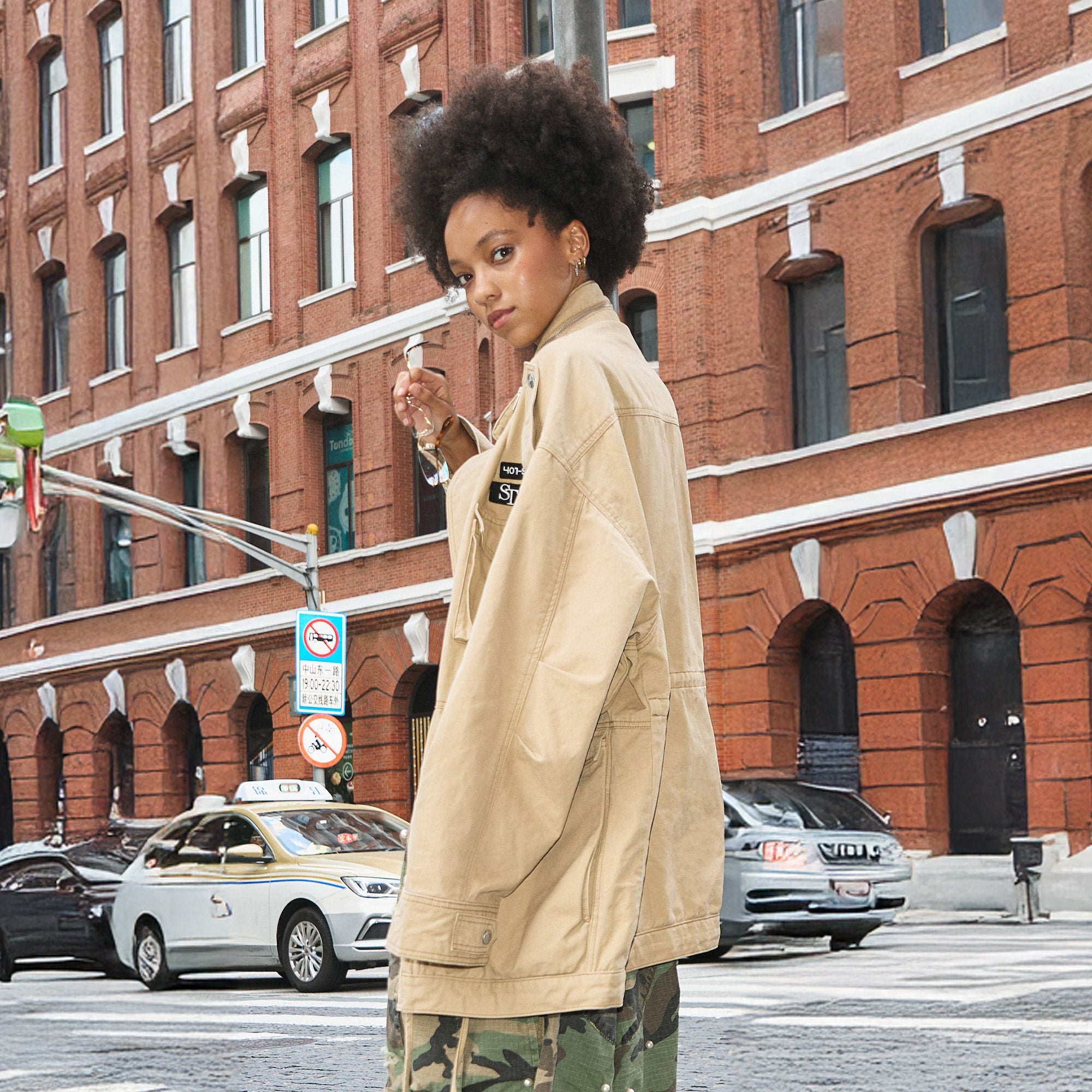 STEEPC Embroidered-Patch Multi-Pocket Oversized Jacket-Jacket-S (1)-Free Shipping Leatheretro