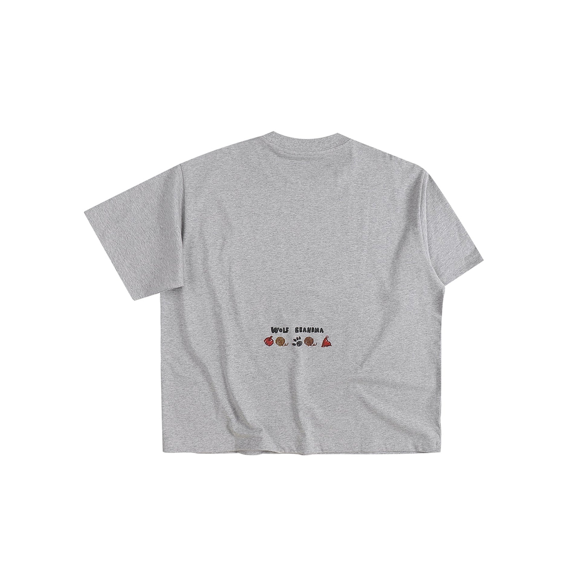 FACEONLAB Little Red Riding Knight Graphic T-Shirt-T Shirt-M-Gray-Free Shipping Leatheretro