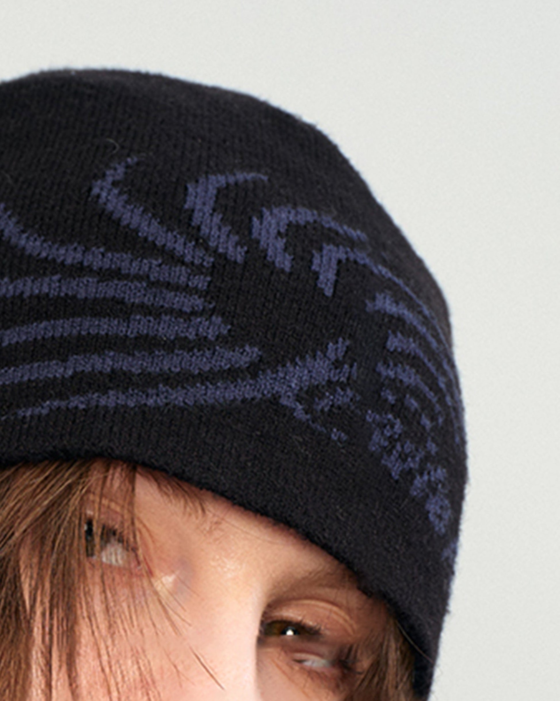 KREATE Knitted Logo Swirl Pattern Hat-Hat, Cap, Beanie-One Size-Free Shipping Leatheretro