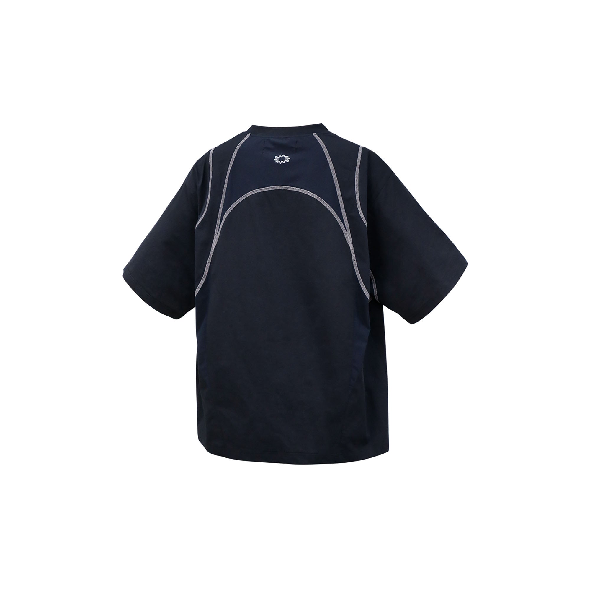 RELABEL Contrast Paneled Quick-Dry Tee-T Shirt-XS-Black-Free Shipping Leatheretro