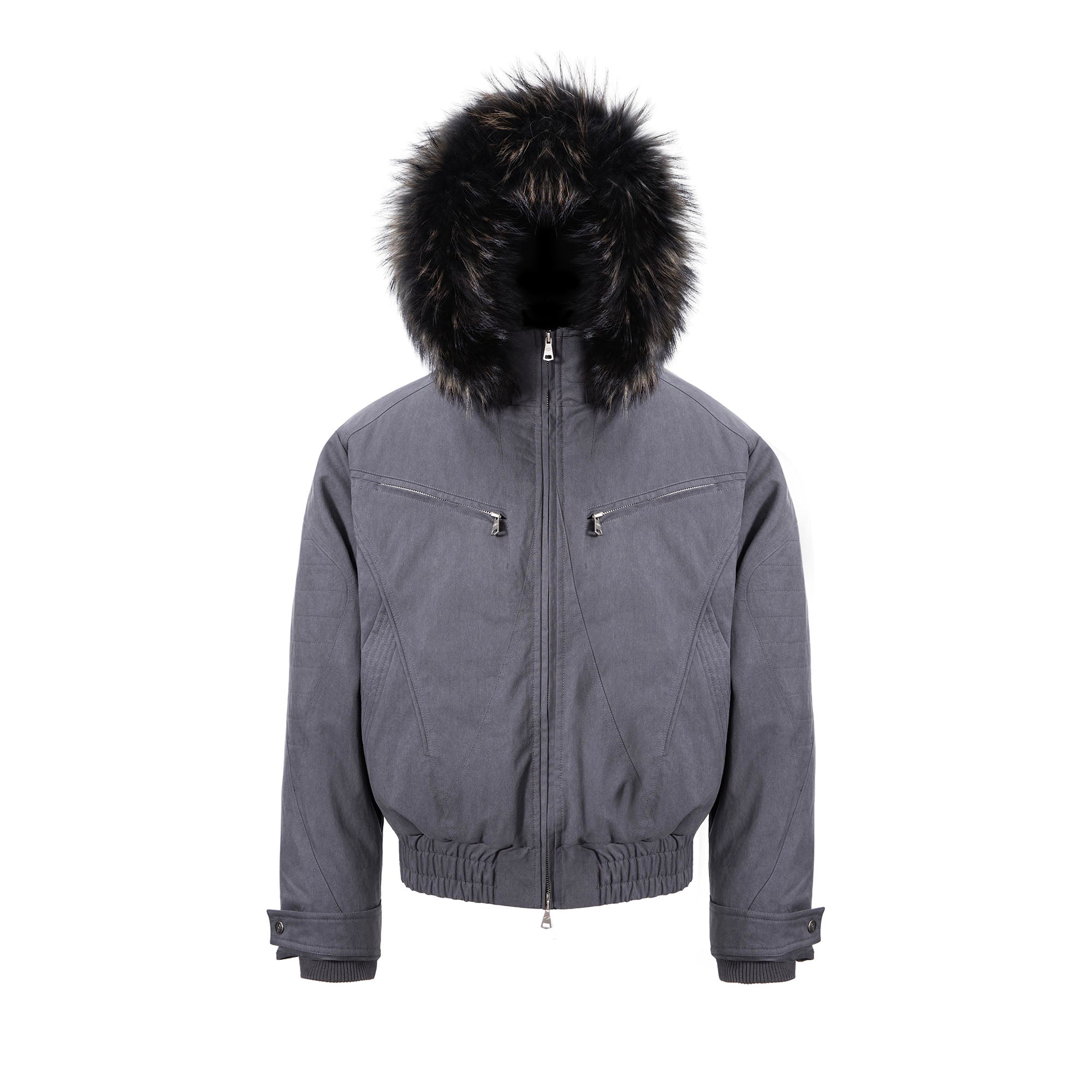 CATSSTAC Detachable Hood Down Jacket-Jacket-S (Preorder)-Dark Gray-Free Shipping Leatheretro