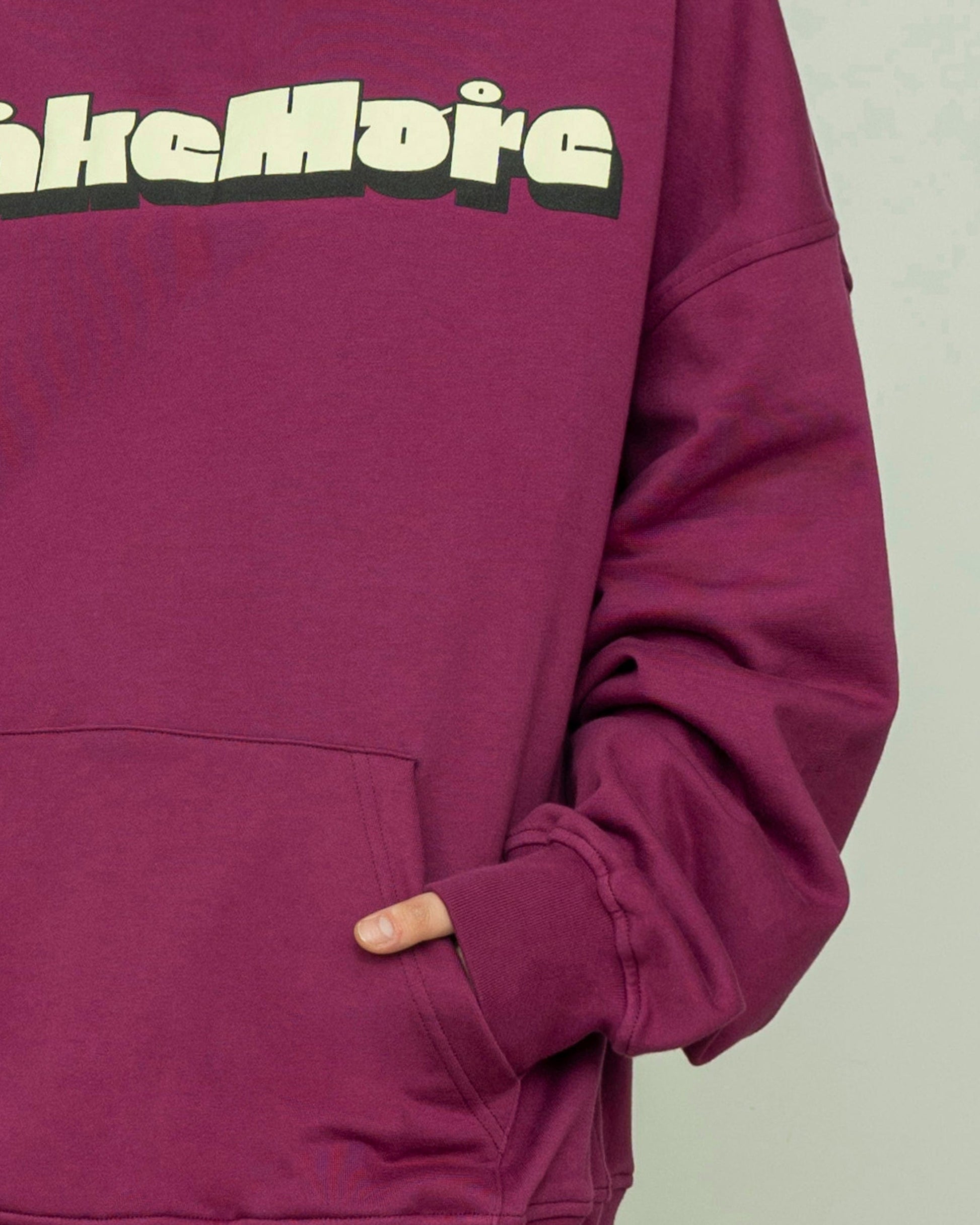 MAKEMORE Comic LOGO Hoodie-Hoodie-S-Black-Free Shipping Leatheretro