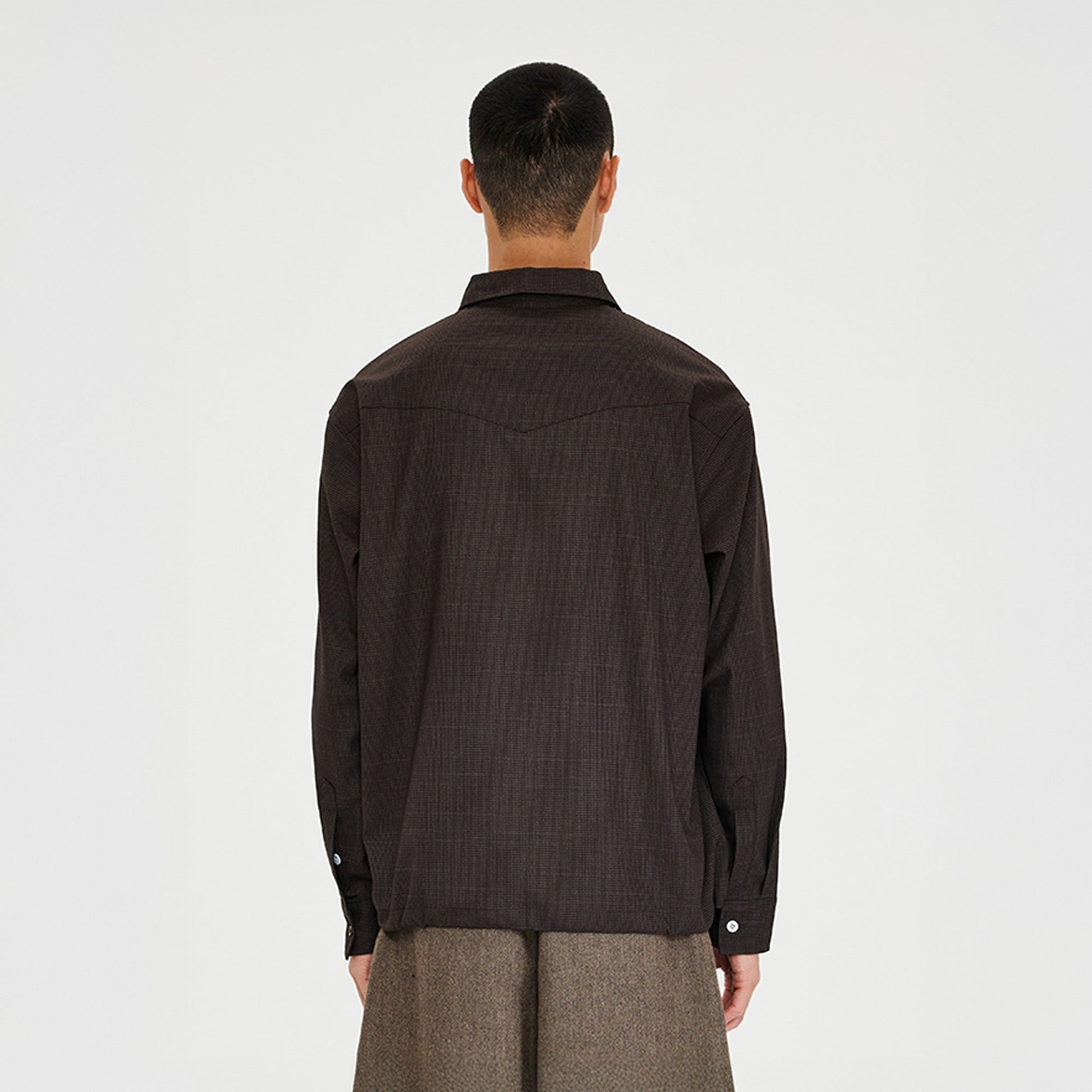 CATSSTAC Retro Gingham Drawstring Hem Boxy Shirt-Shirt-M (Preorder)-Free Shipping Leatheretro