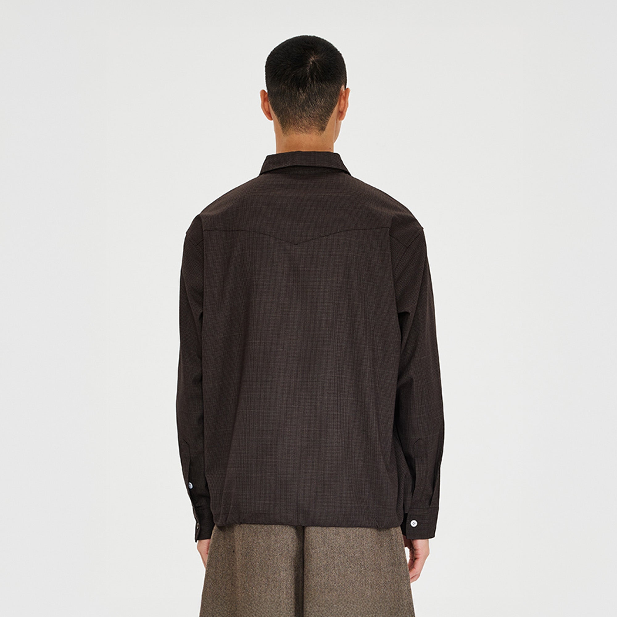 CATSSTAC Retro Gingham Drawstring Hem Boxy Shirt-Shirt-M (Preorder)-Free Shipping Leatheretro