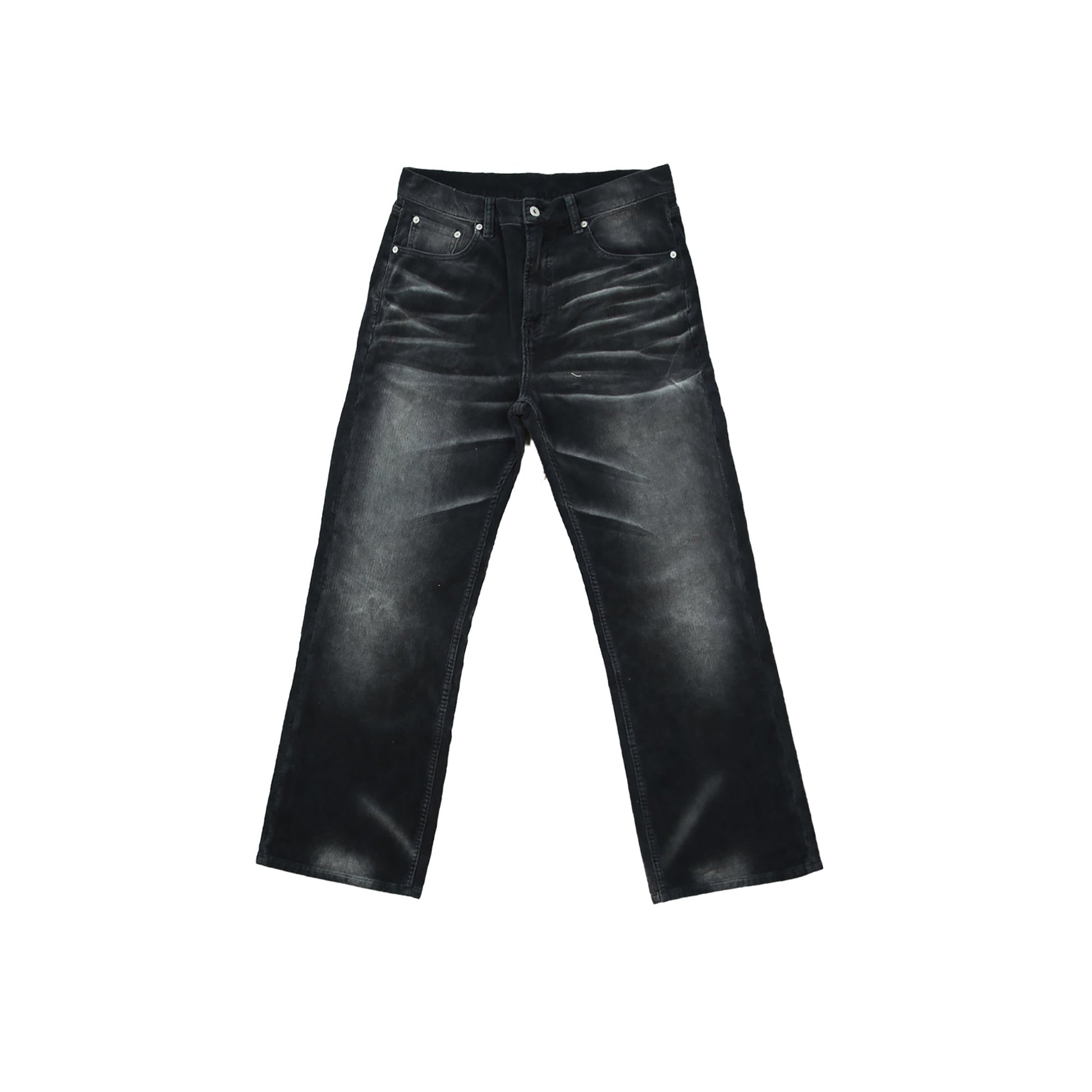 TRECLUB Washed Straight-Leg Corduroy Trousers-Pants-S (Preorder)-Free Shipping Leatheretro