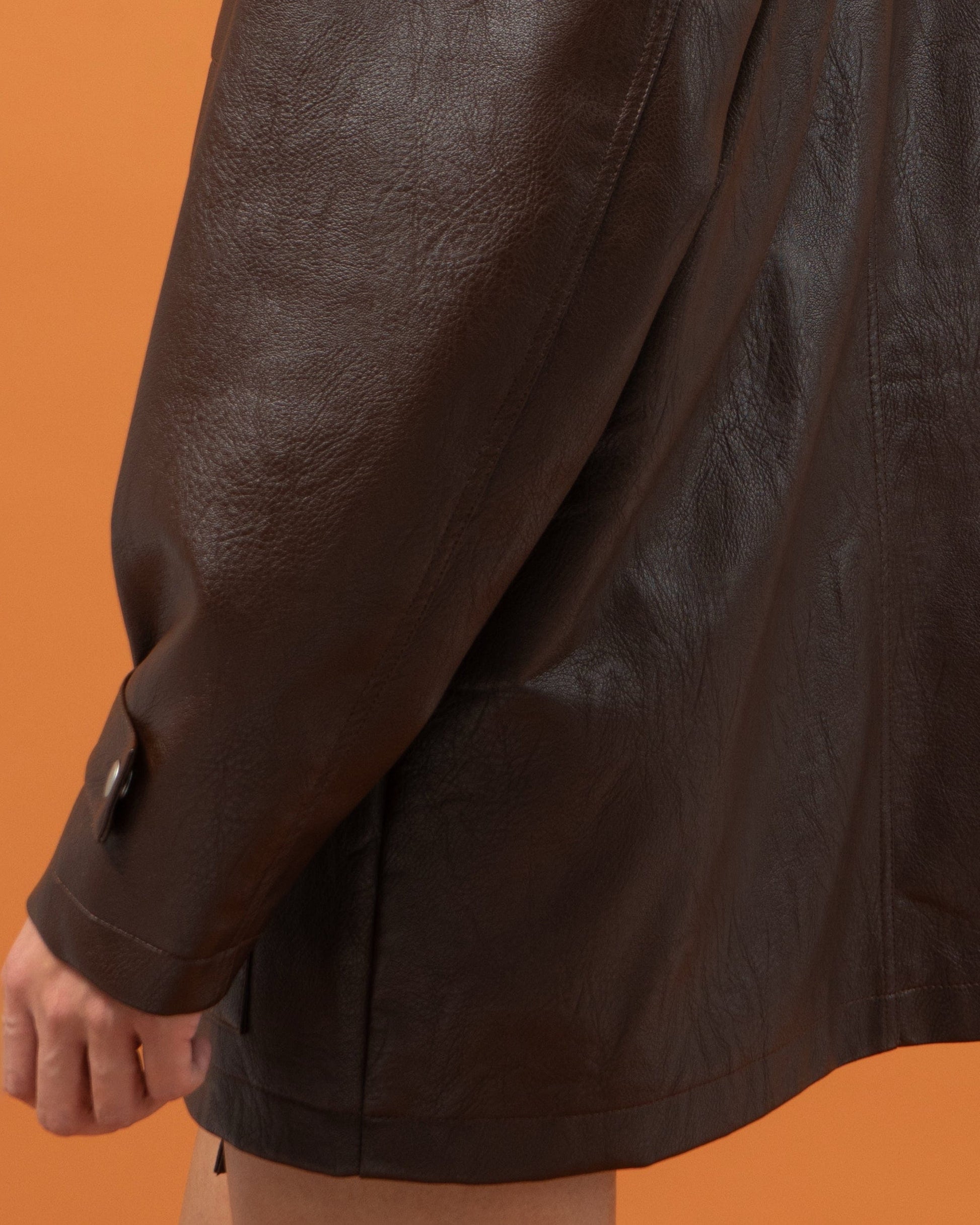 CLP Big Pocket Oversized Faux Leather Jacket-Jacket-S-Free Shipping Leatheretro