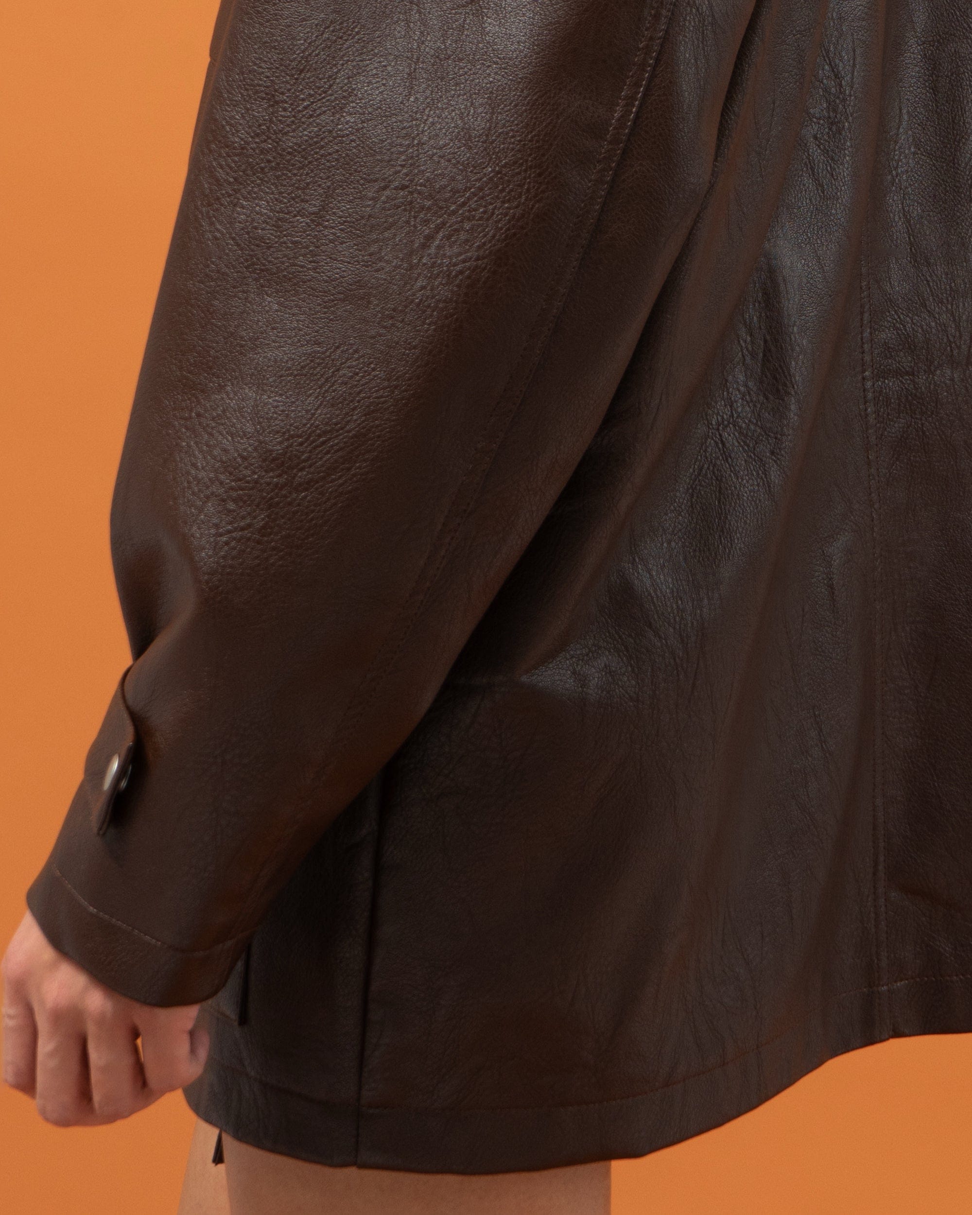 CLP Big Pocket Oversized Faux Leather Jacket-Jacket-S-Free Shipping Leatheretro