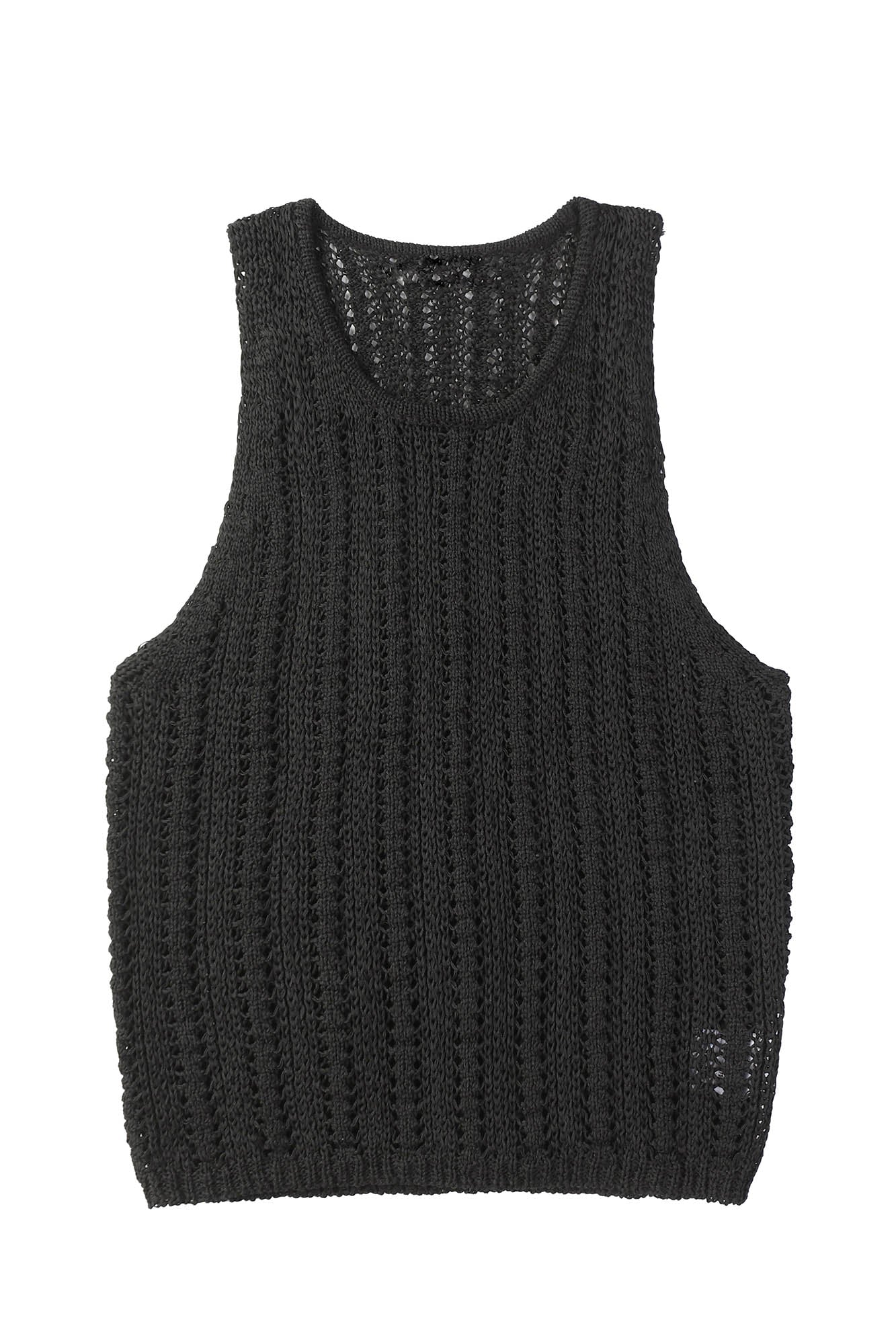 CLP Knitted Tank Top-Tank Top-M-Black-Free Shipping Leatheretro
