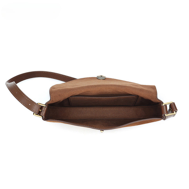 Luxury Leather Crossbody Bag for Women-crossbody bags-Brown-Free Shipping Leatheretro