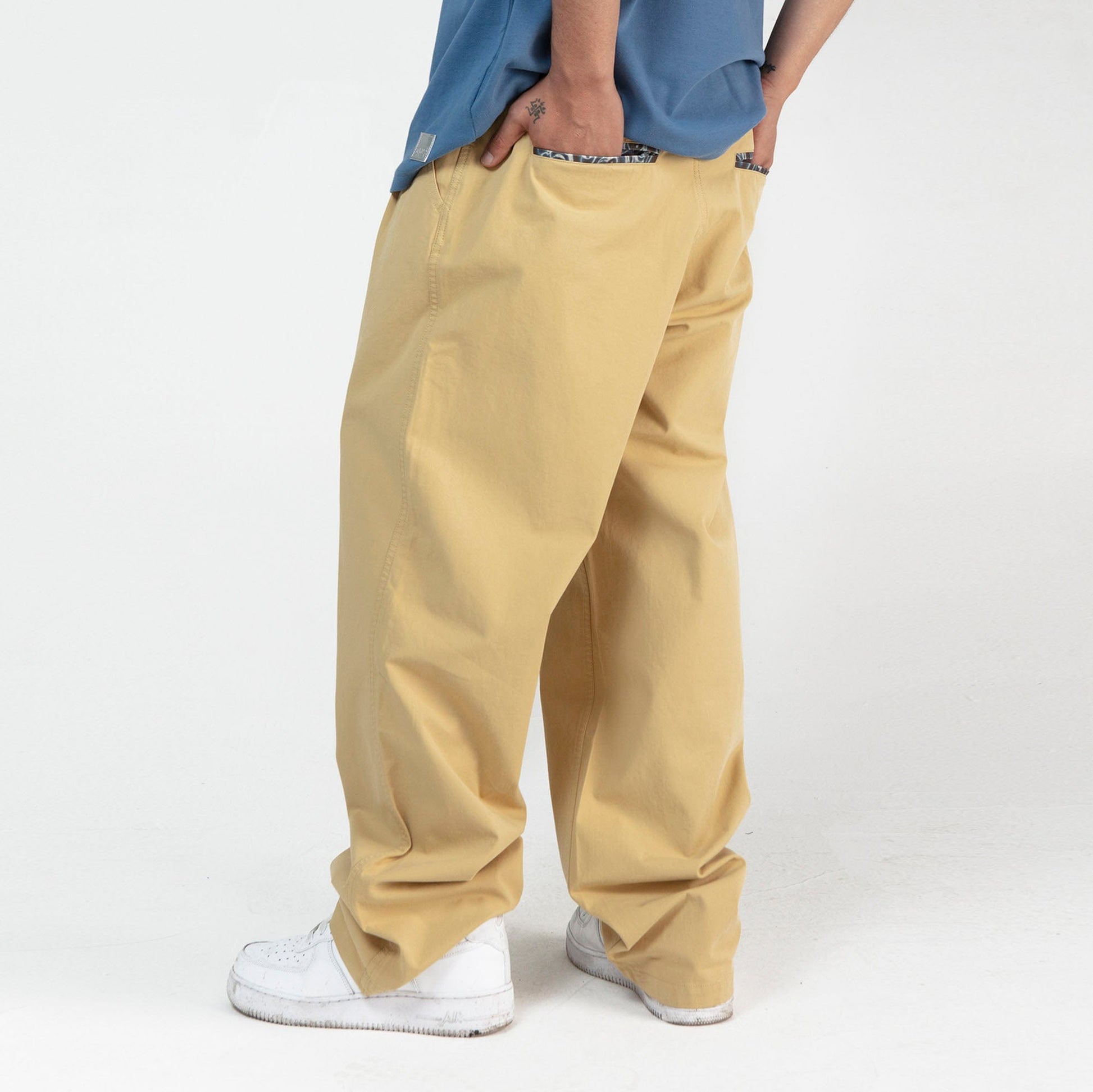 NERHI Essential Pleated Pants-Pants-S-Khaki-Free Shipping Leatheretro