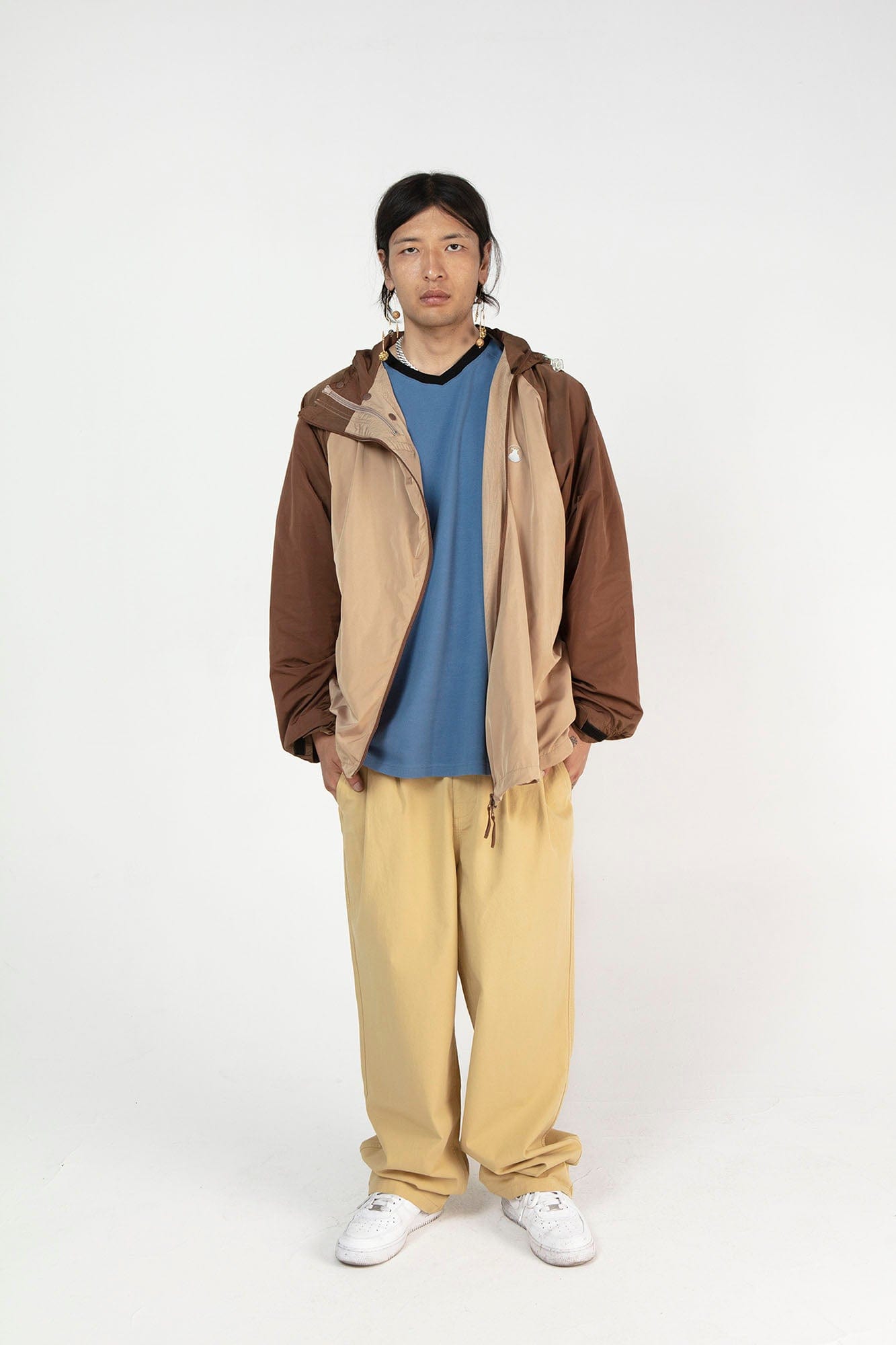 NERHI Essential Pleated Pants-Pants-S-Khaki-Free Shipping Leatheretro