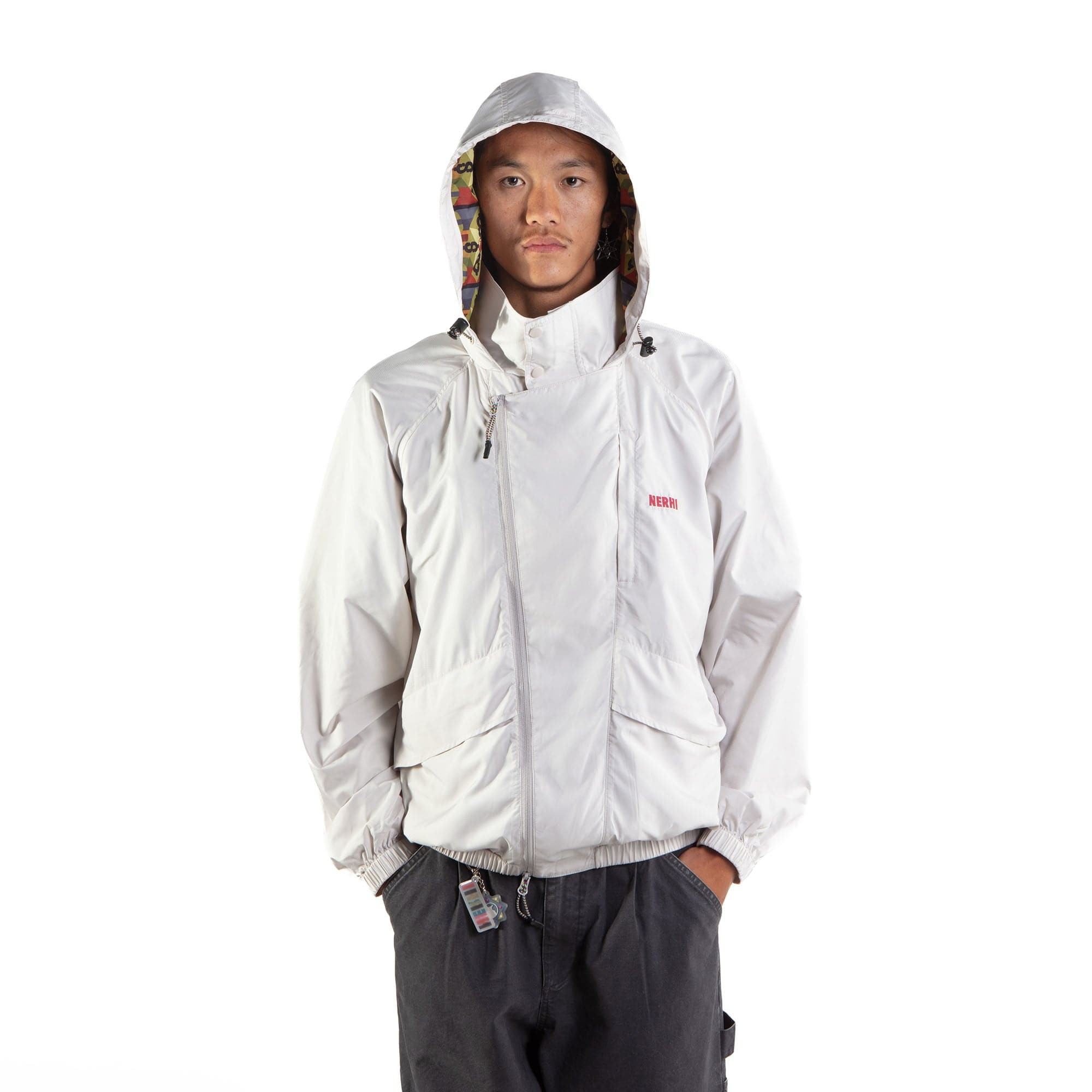 NERHI Graphic-Lined Hood Jacket-Jacket-S-Free Shipping Leatheretro