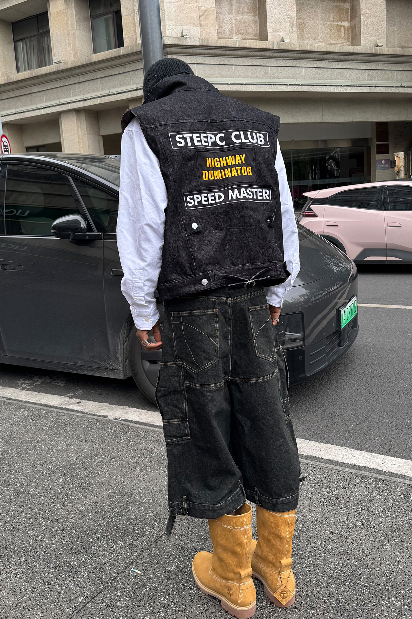 STEEPC Multi-Pocket Raw Denim Shorts-Shorts-S-Free Shipping Leatheretro