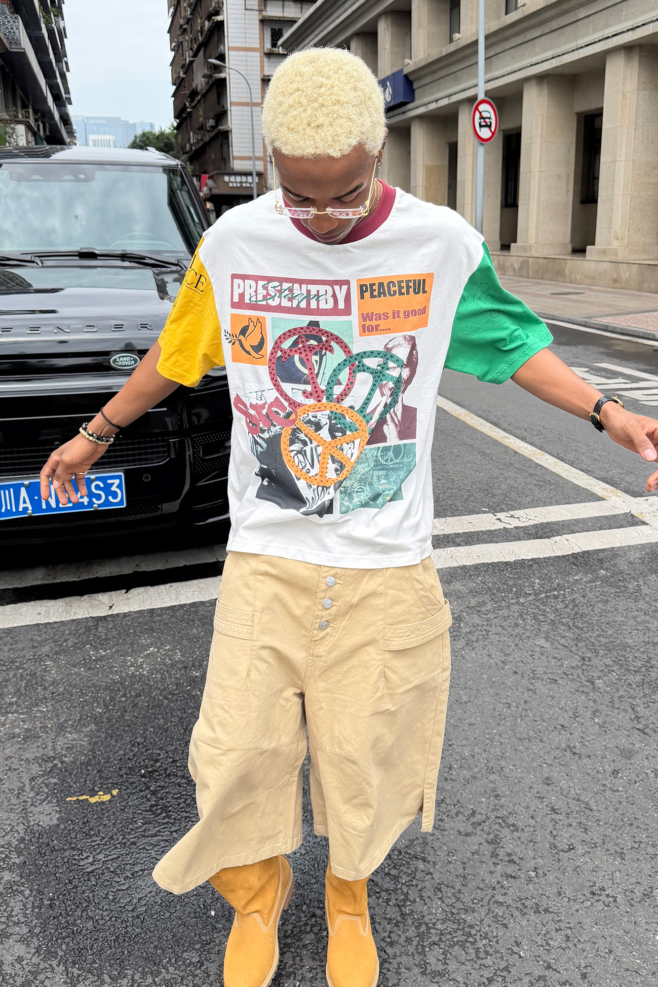 STEEPC Contrast Diamond Graphic T-Shirt-T Shirt-S (1)-Free Shipping Leatheretro