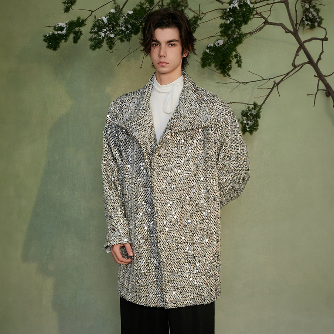 JIECHI Star Frost Layered Cape Coat-Jacket-M-Free Shipping Leatheretro