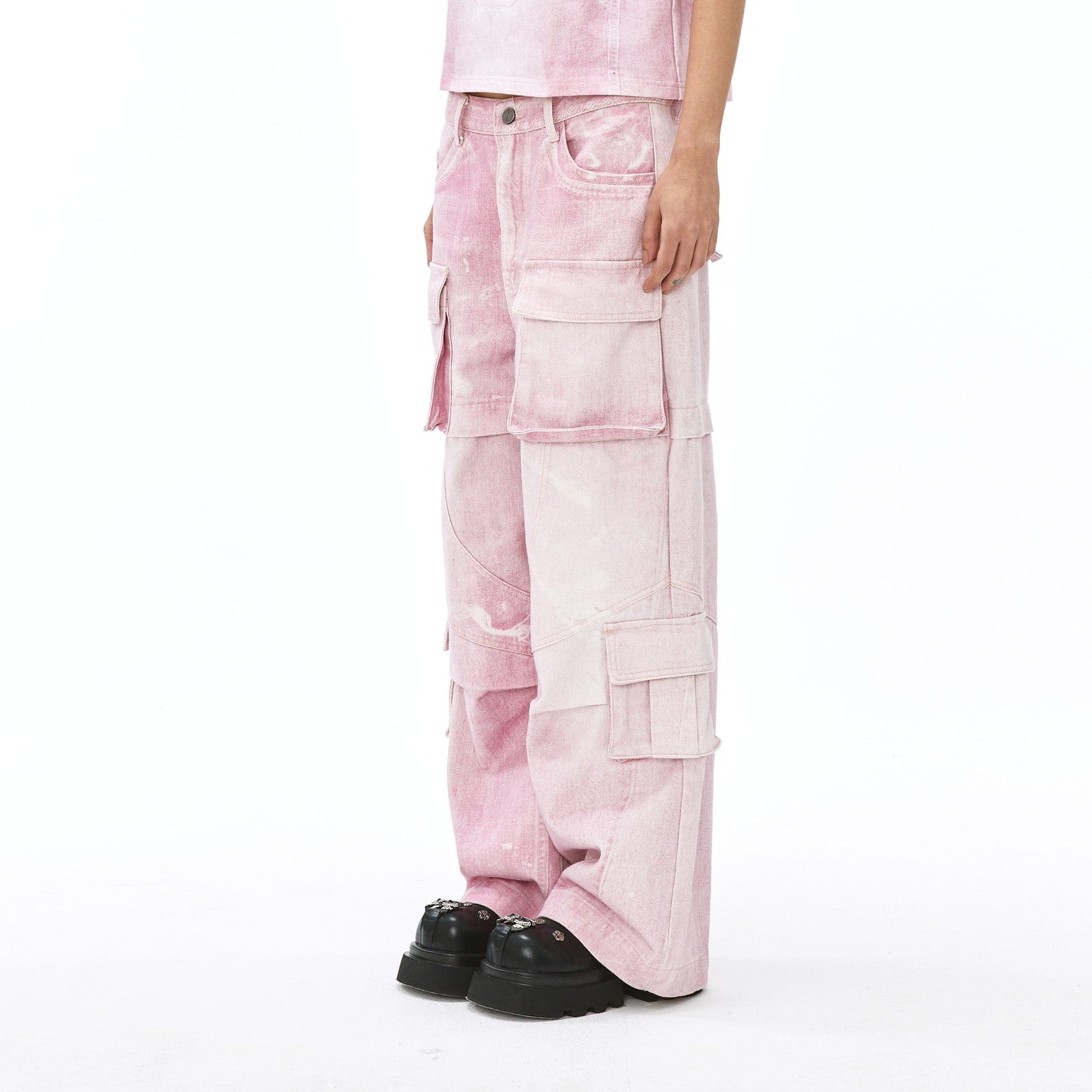 VANN VALRENCE Structural Multi-Pockets Cargo Jeans-Jeans-S-Free Shipping Leatheretro