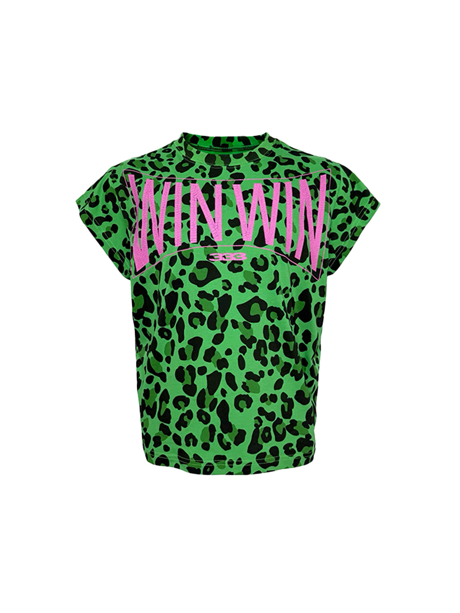 PCCVISION Contrast Leopard Crackled Foil Graphic T-Shirt-T Shirt-S (Preorder)-Blue-Free Shipping Leatheretro