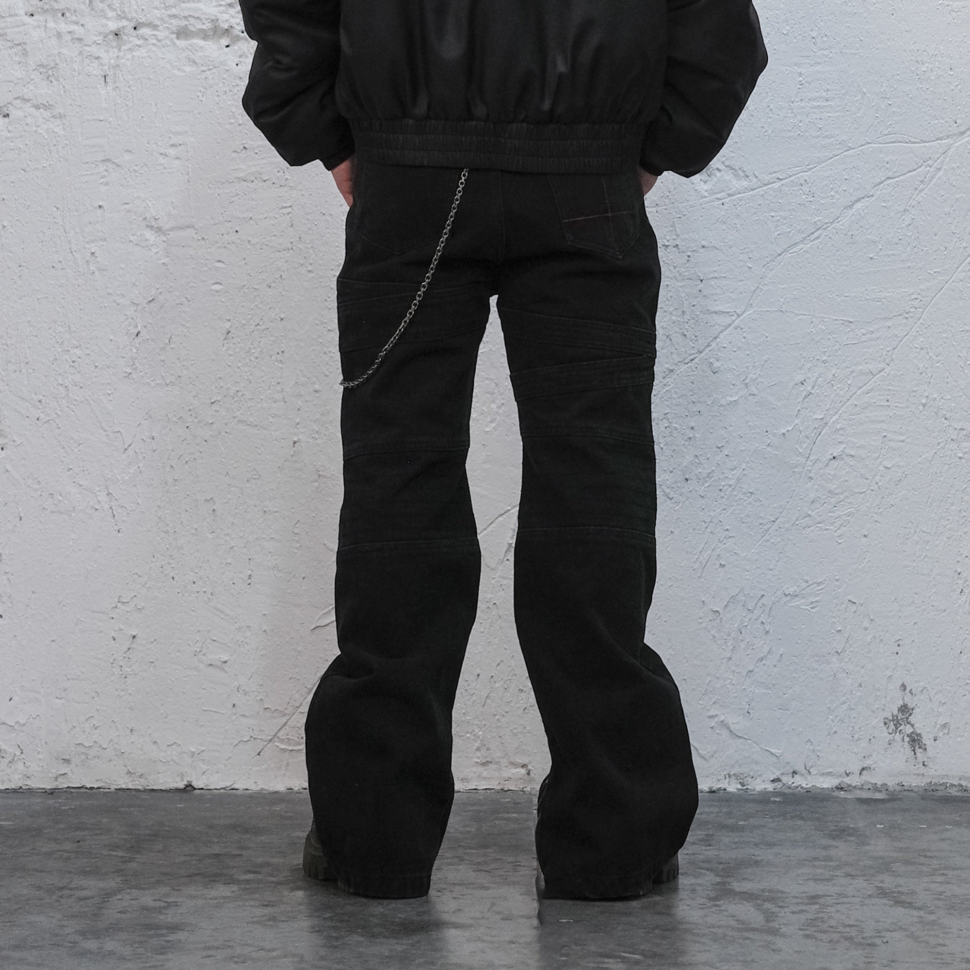 UNDERWATER Serpent Skin Distressed Jeans-Pants-S-Free Shipping Leatheretro