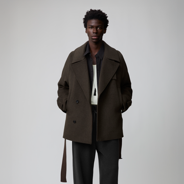OPICLOTH Double-Breasted Belted Wool-Blend Coat-Jacket-XS-Free Shipping Leatheretro