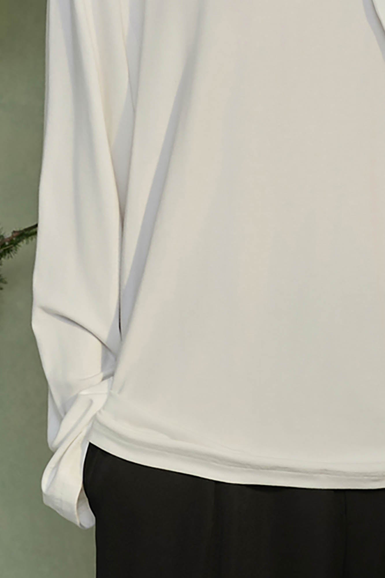 JIECHI Bow-Tie Stand-Neck Long-Sleeve Tee-L/S Tee-M-Free Shipping Leatheretro