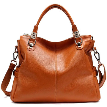 Classic Wild Leather Handbag - Stylish First Layer Cowhide Bag-Handbags-Brown-Free Shipping Leatheretro