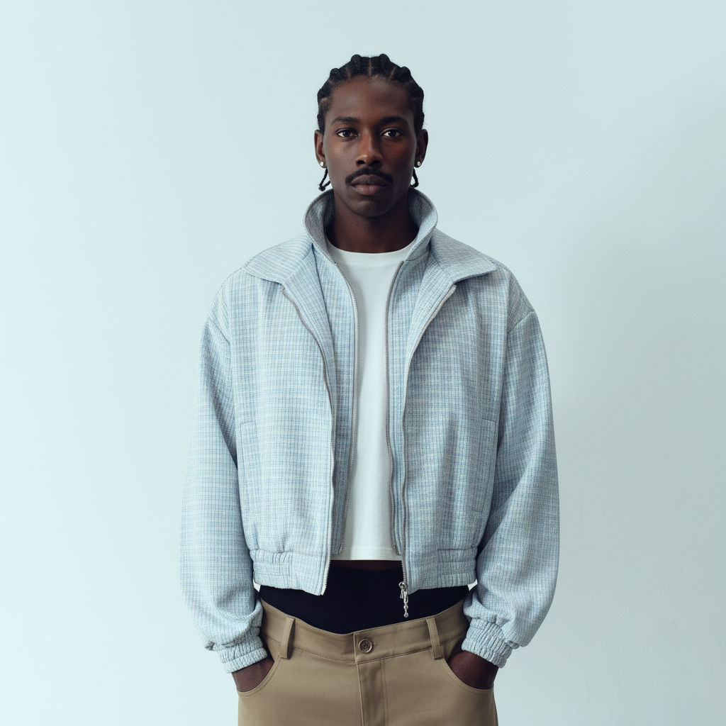 KADAKADA Double-Layer Collar Reversible Plaid Jacket-Jacket-M (Preorder)-Free Shipping Leatheretro