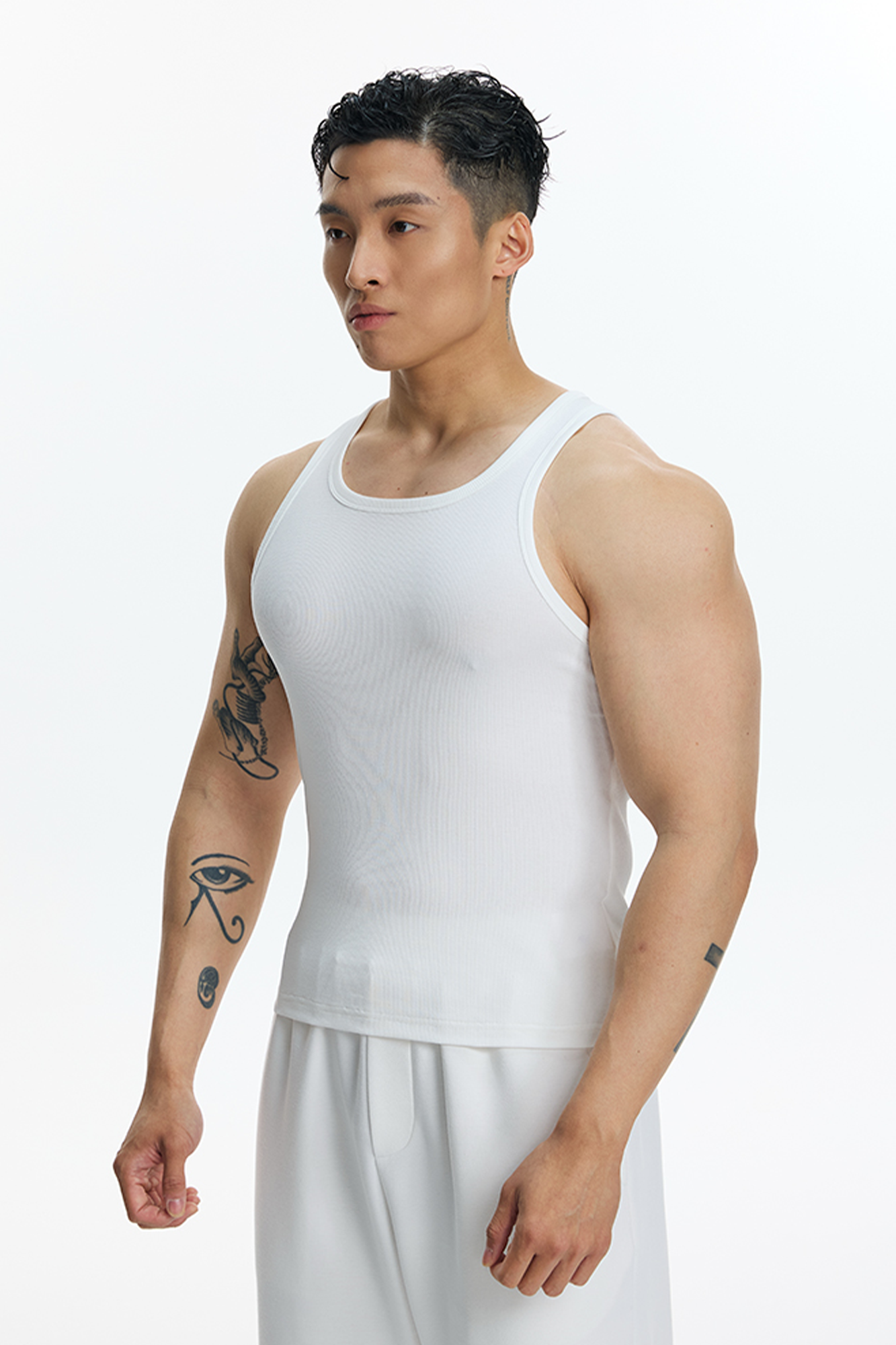 PUMPPLUS Ribbed Quick-Dry Slim Tank Top-Tank Top-M-Gray-Free Shipping Leatheretro